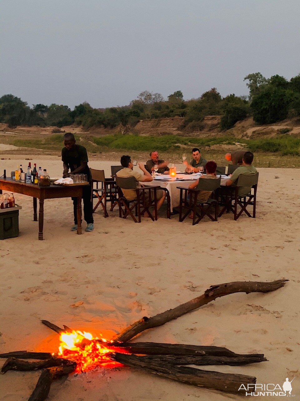 Dinner in the Bush Zambia