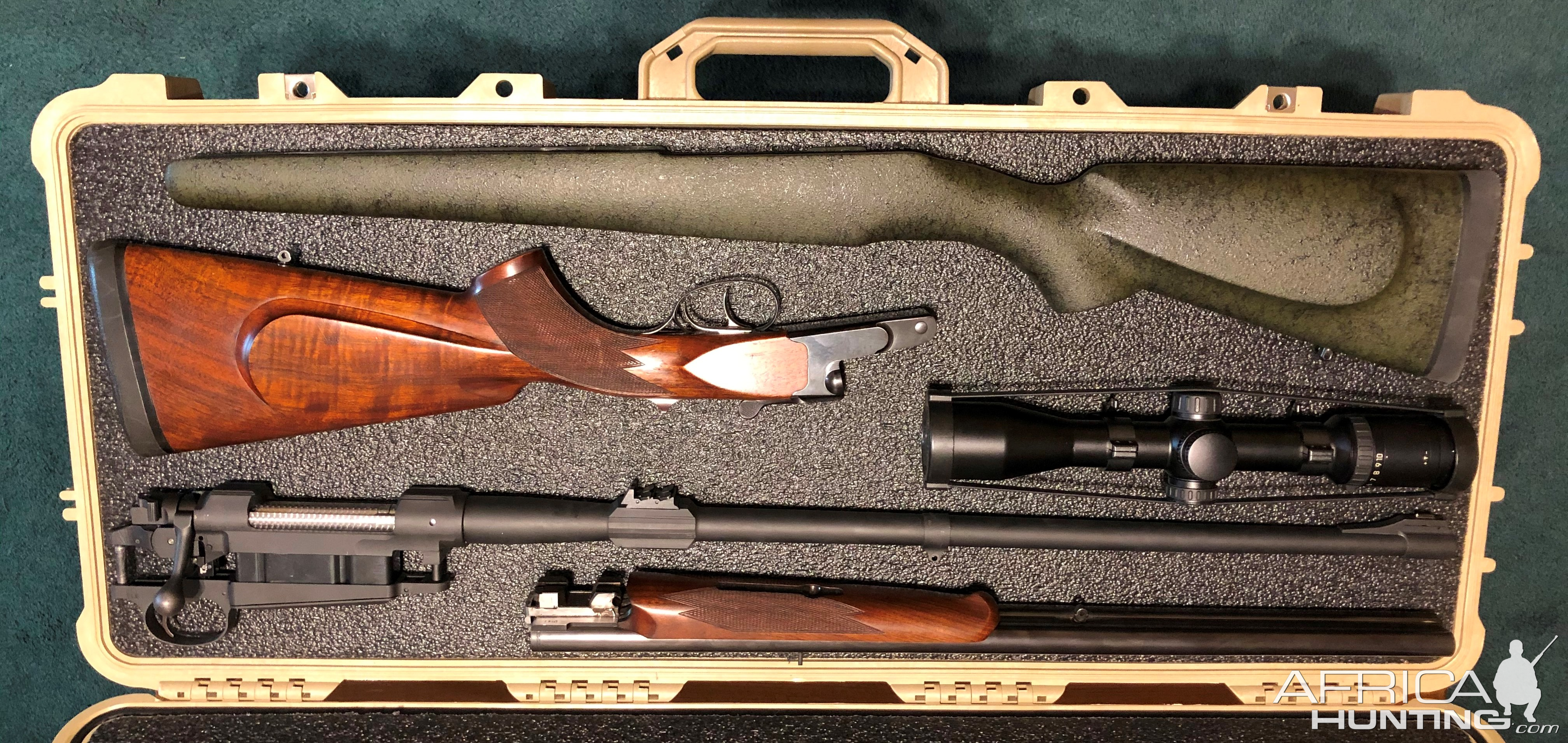 Double Rifle With Case