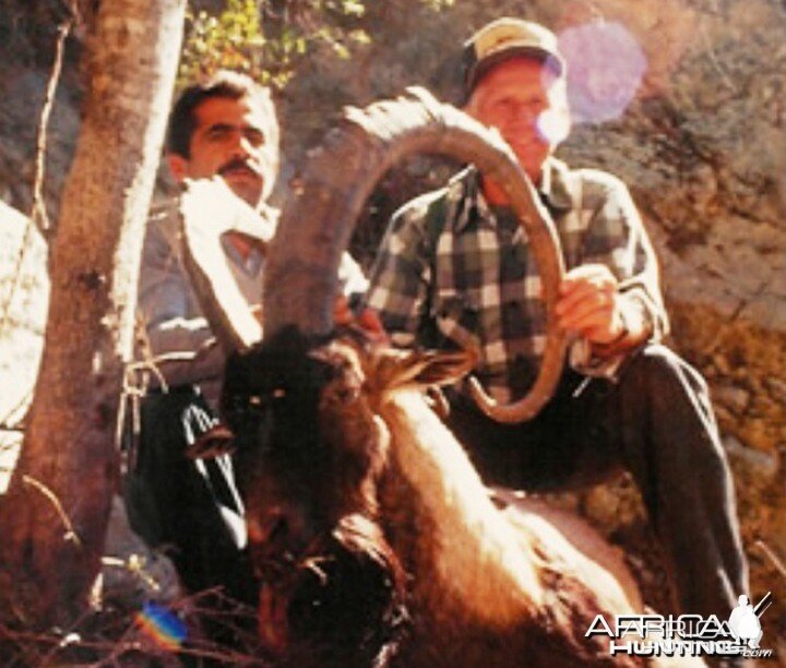 Dr. James E. Conklin (1926-2001) with Ibex, Big Game Hunter