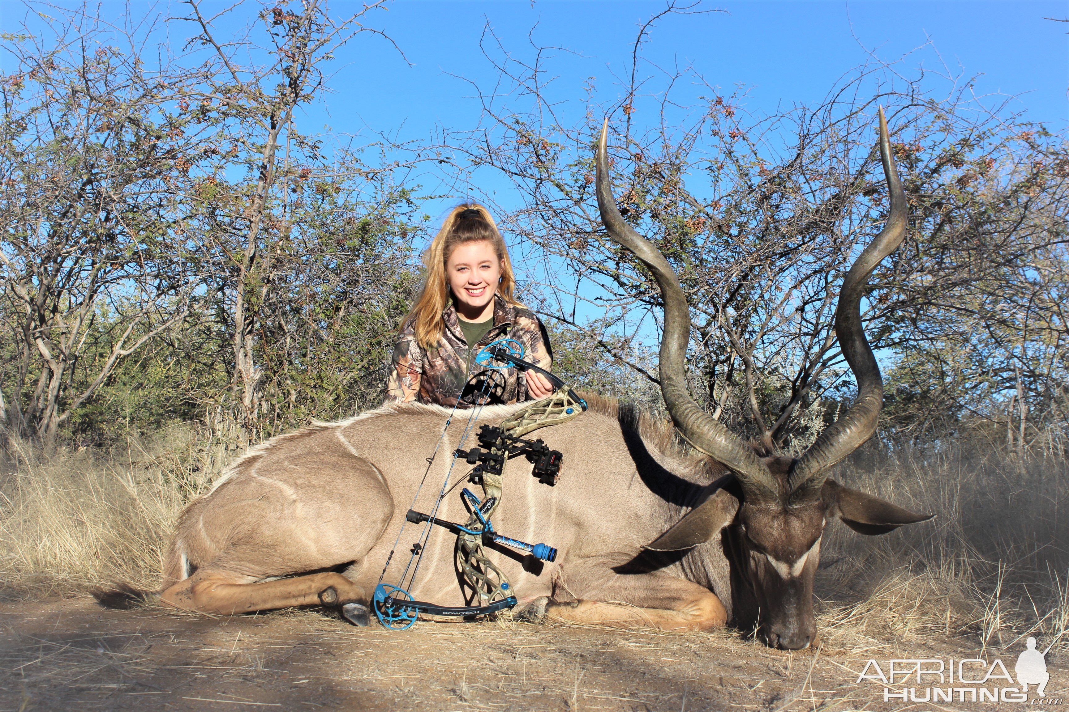 Emily and her Kudu