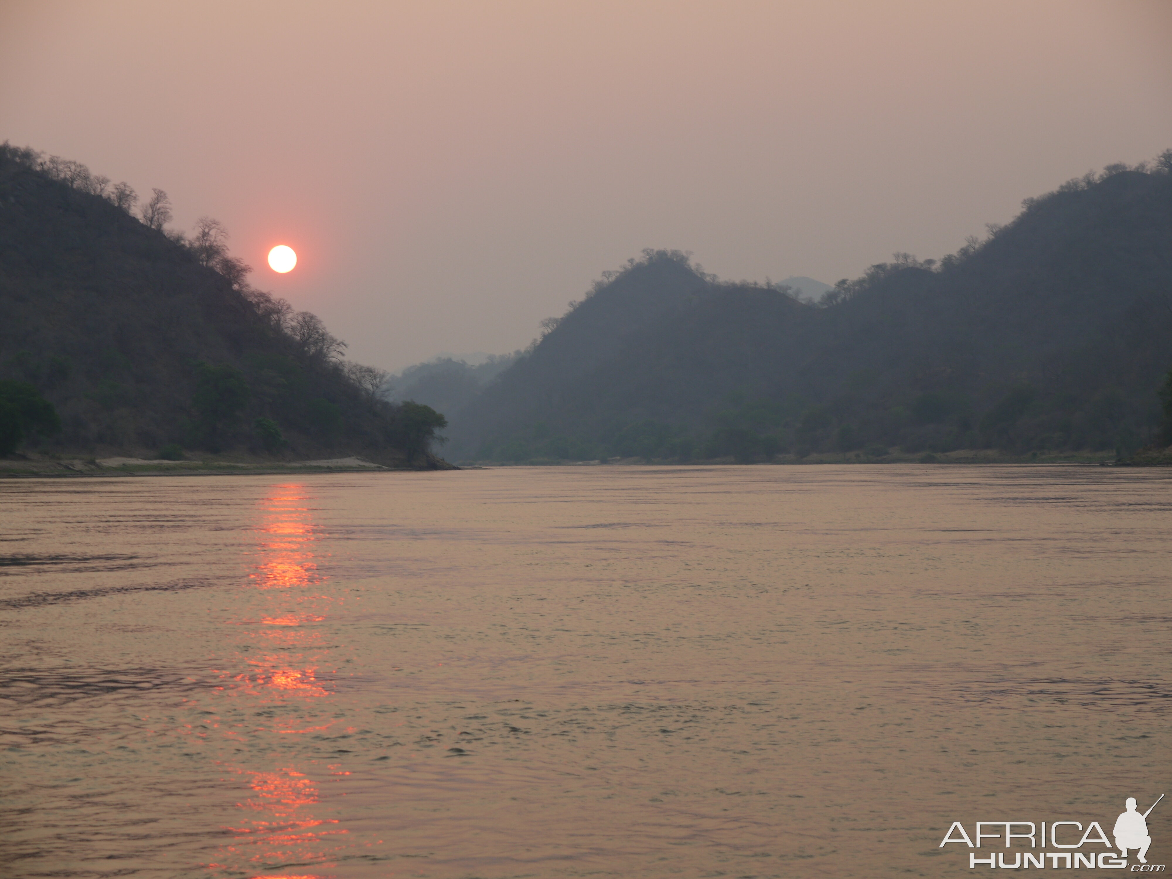 End of a hot day on the zambezi