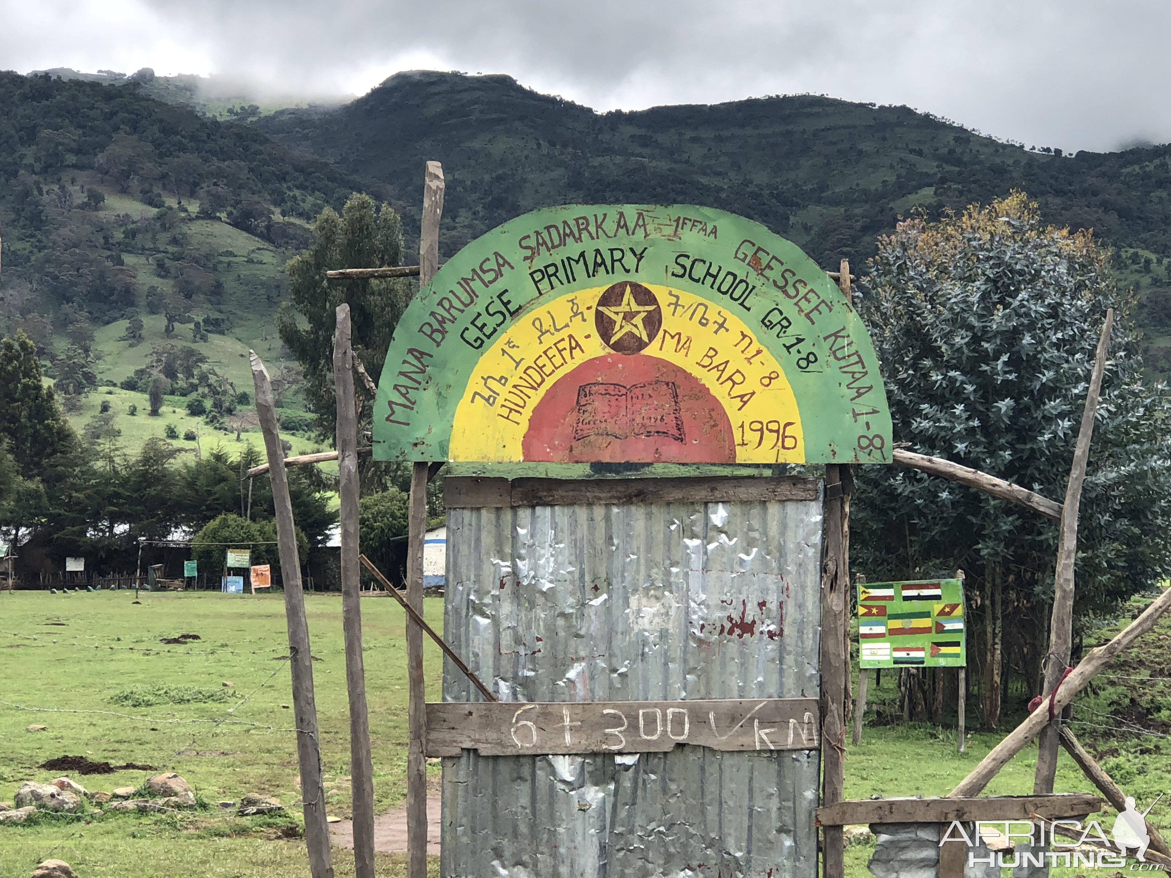 Ethiopia Local school in the valley