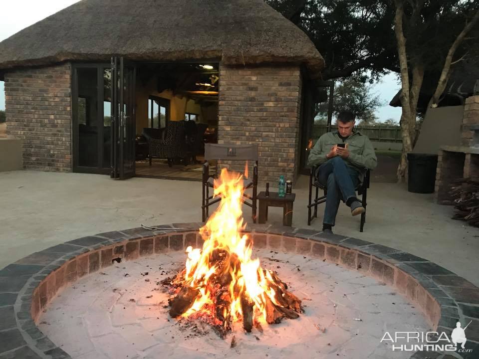 Fireplace at the Lodge