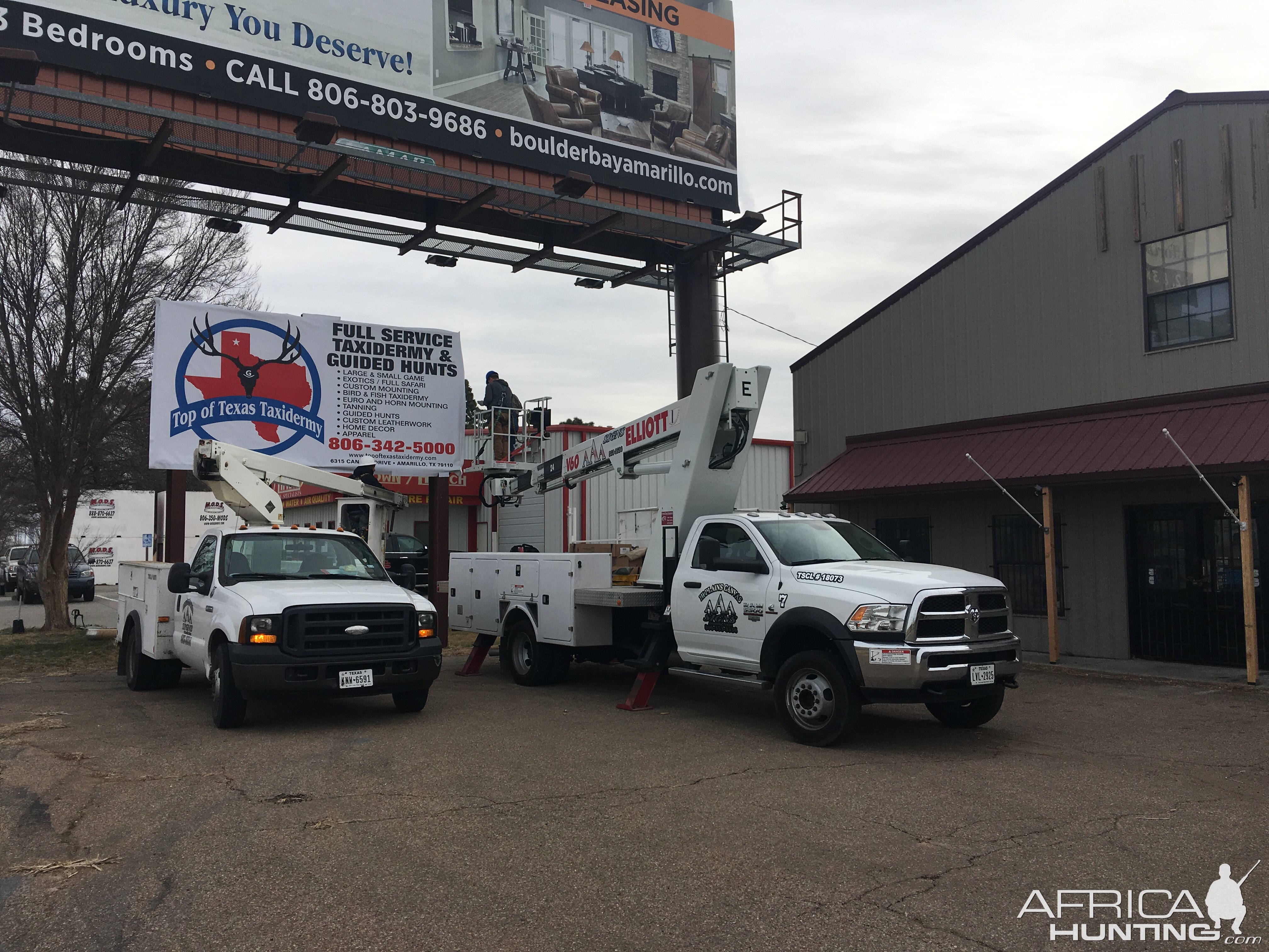 First and largest sign is getting installed today