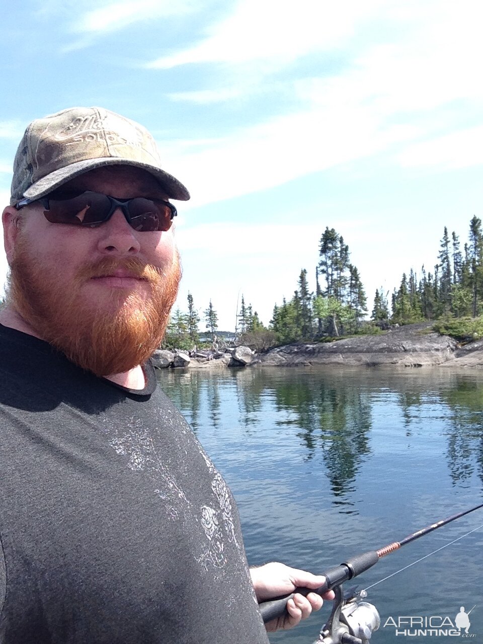 Fishing at Reindeer Lake, Saskatchewan Canada