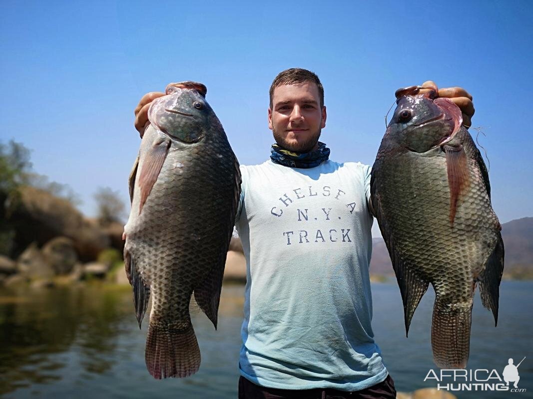 Fishing Bream in Cahora Bassa Mozambique