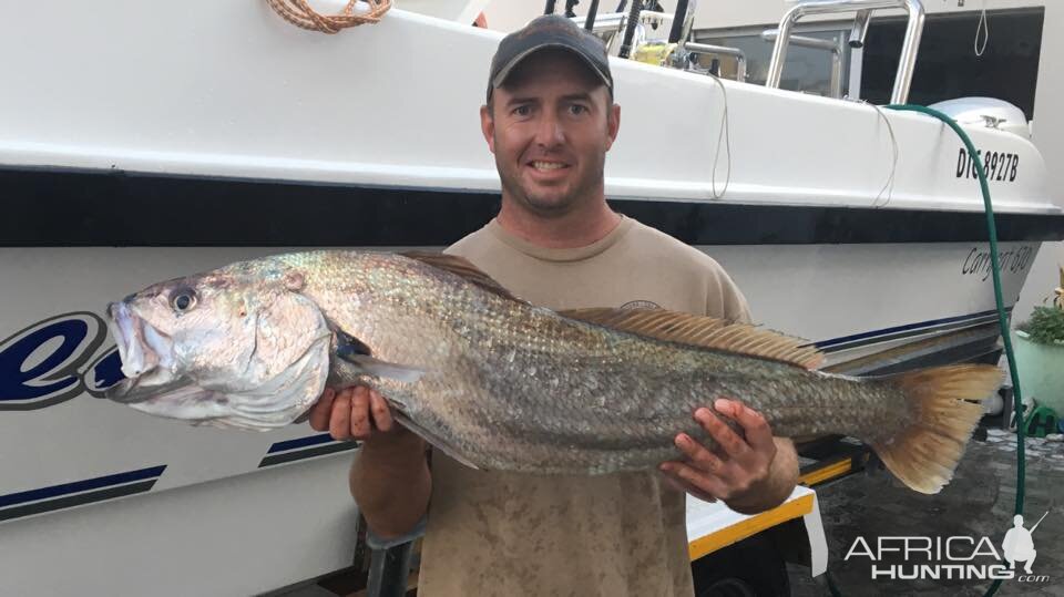 Fishing Kabeljou in South Africa