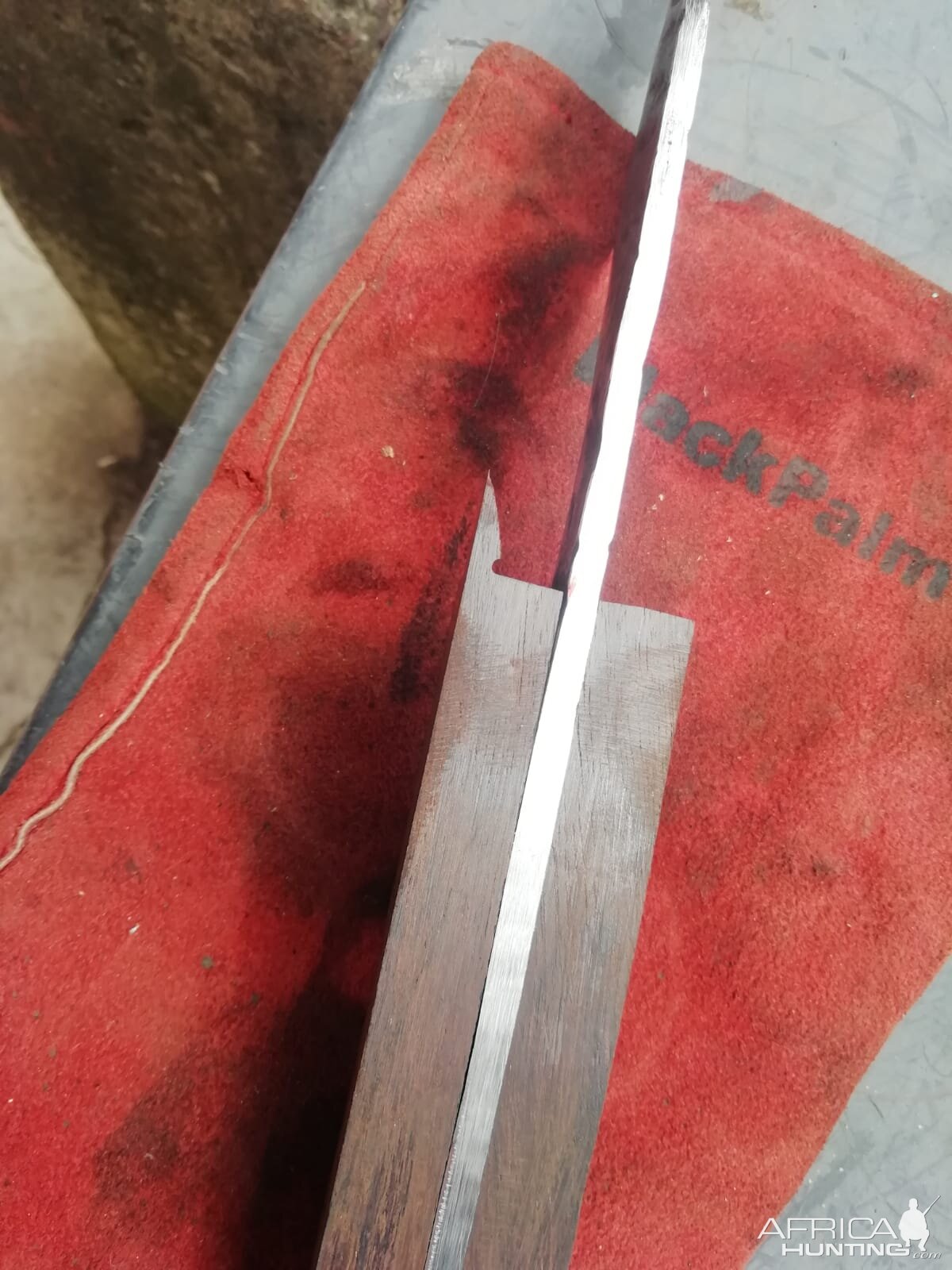 Forging camp/chopper knife for use on Safari