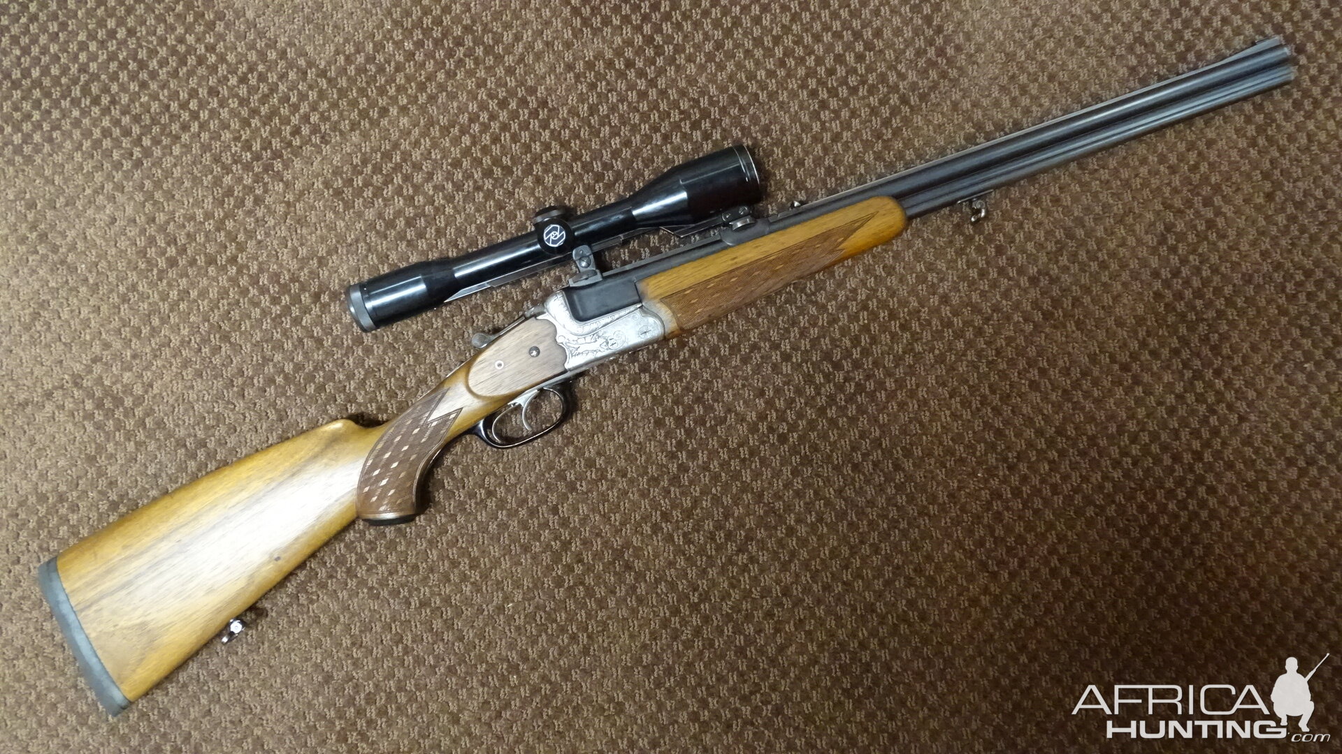 Former Heym 5,6x50R Magnum/20 ga combination gun, converted to an 5,6x50R Magnum