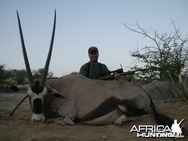 Gemsbok hunted at Westfalen Hunting Safaris Namibia