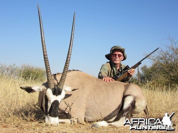 Gemsbok hunted at Westfalen Hunting Safaris Namibia