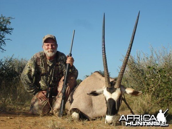 Gemsbok hunted at Westfalen Hunting Safaris Namibia