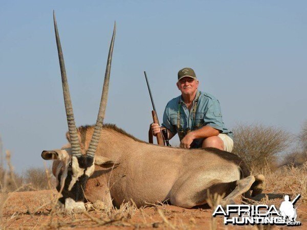 Gemsbok hunted at Westfalen Hunting Safaris Namibia