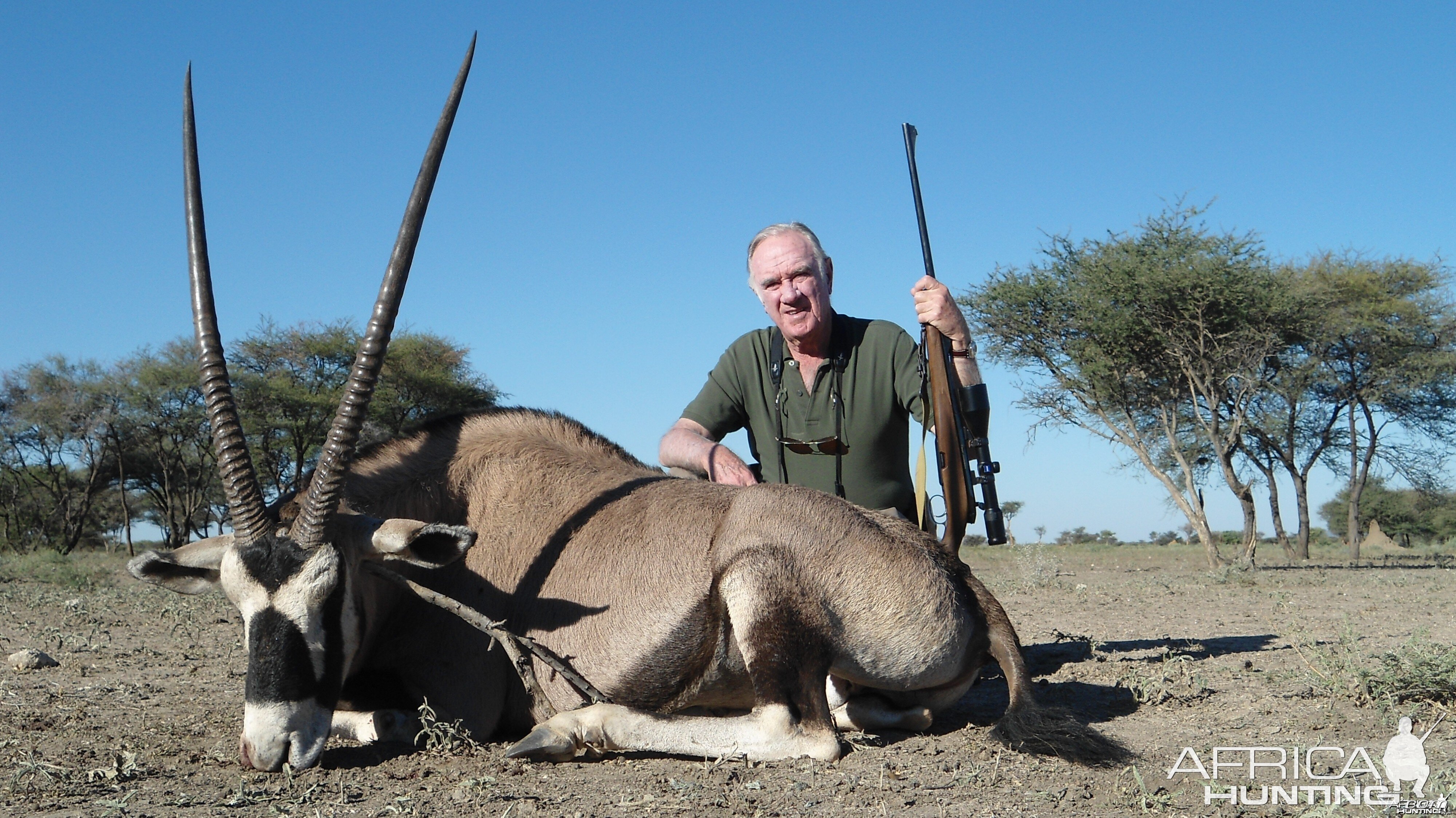 Gemsbok hunted with Ozondjahe Hunting Safaris in Namibia