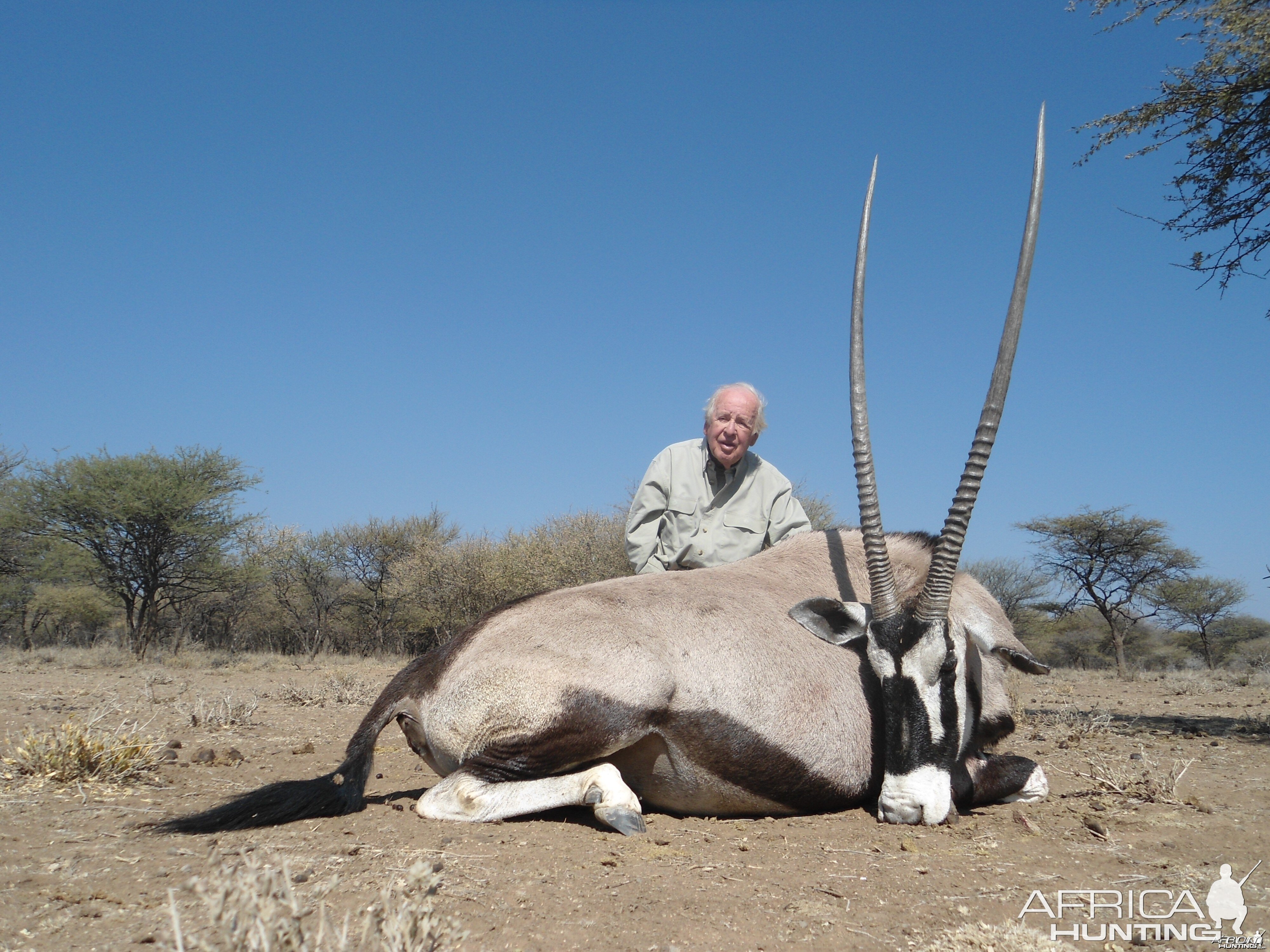 Gemsbok hunted with Ozondjahe Hunting Safaris in Namibia