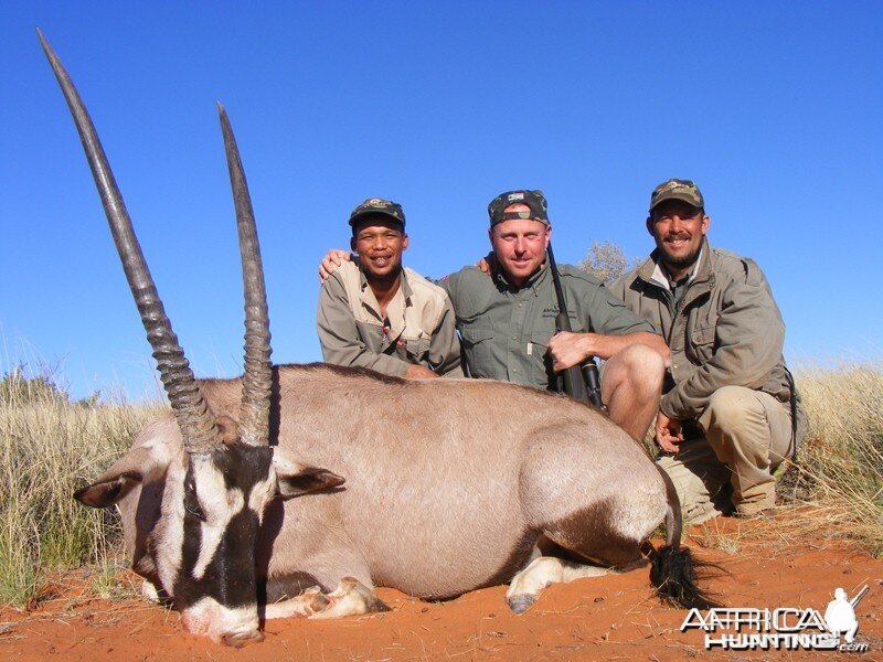 Gemsbok hunted with Wintershoek Johnny Vivier Safaris