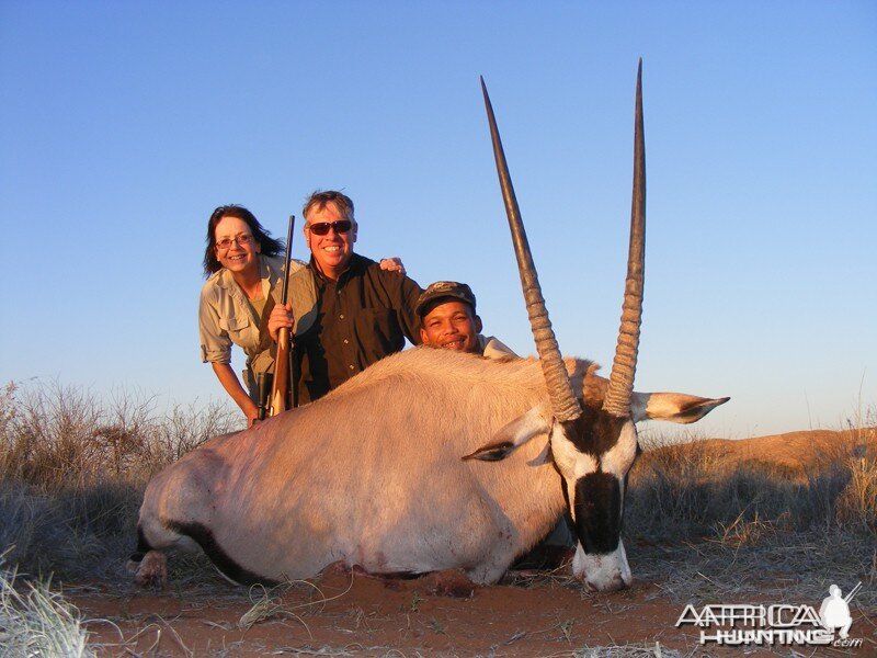 Gemsbok hunted with Wintershoek Johnny Vivier Safaris