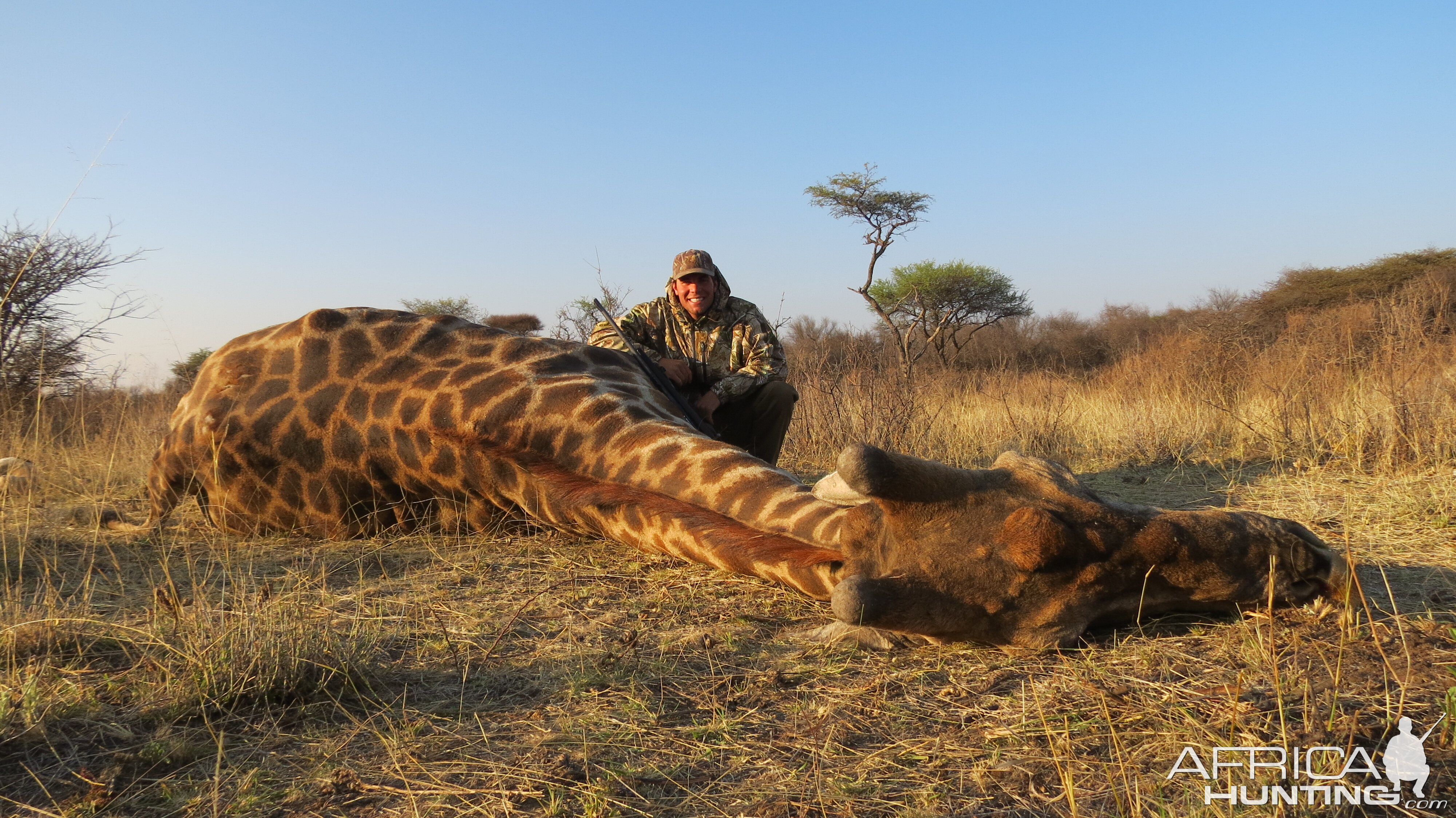 Giraffe hunted with Ozondjahe Hunting Safaris in Namibia