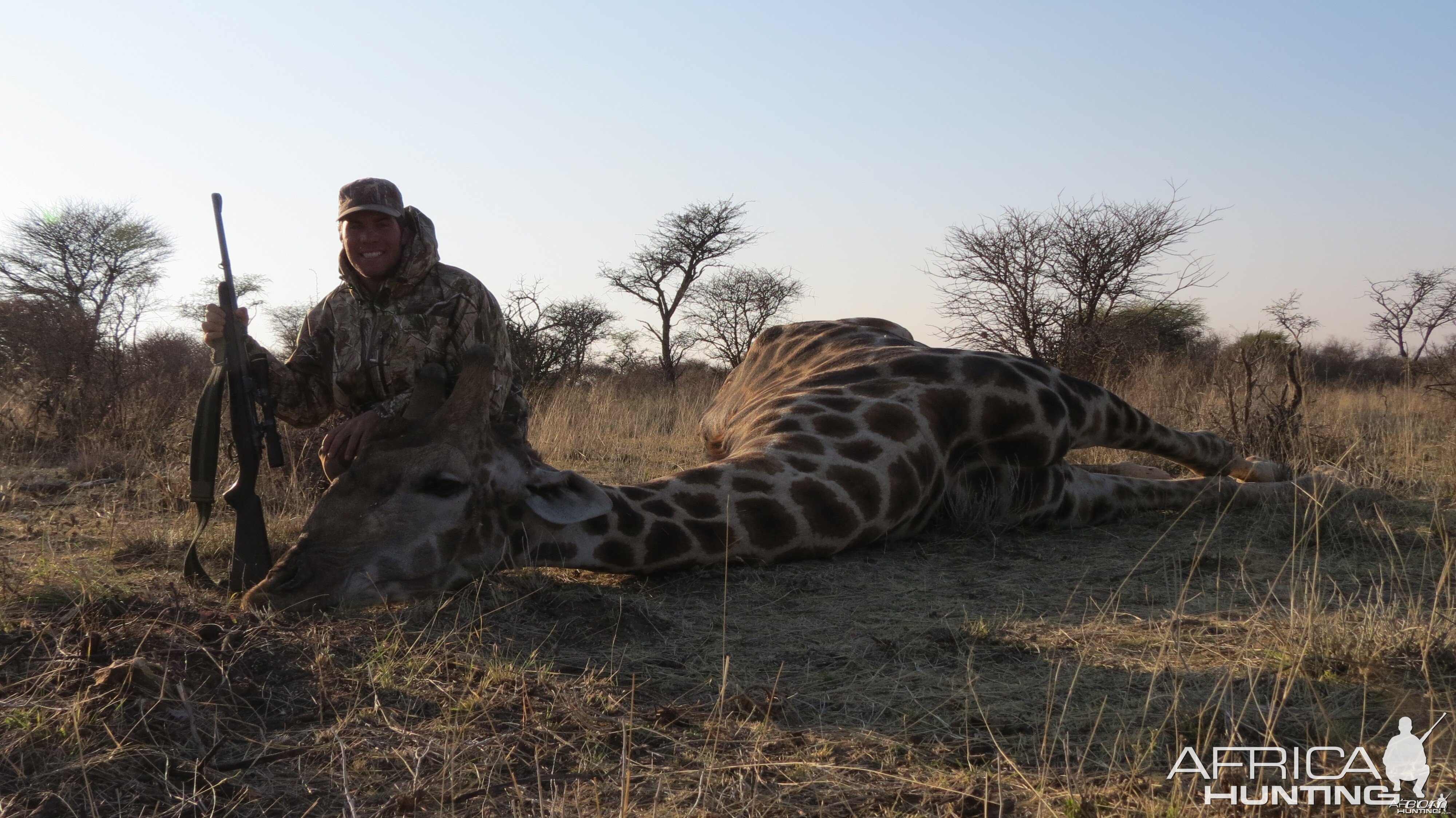 Giraffe hunted with Ozondjahe Hunting Safaris in Namibia