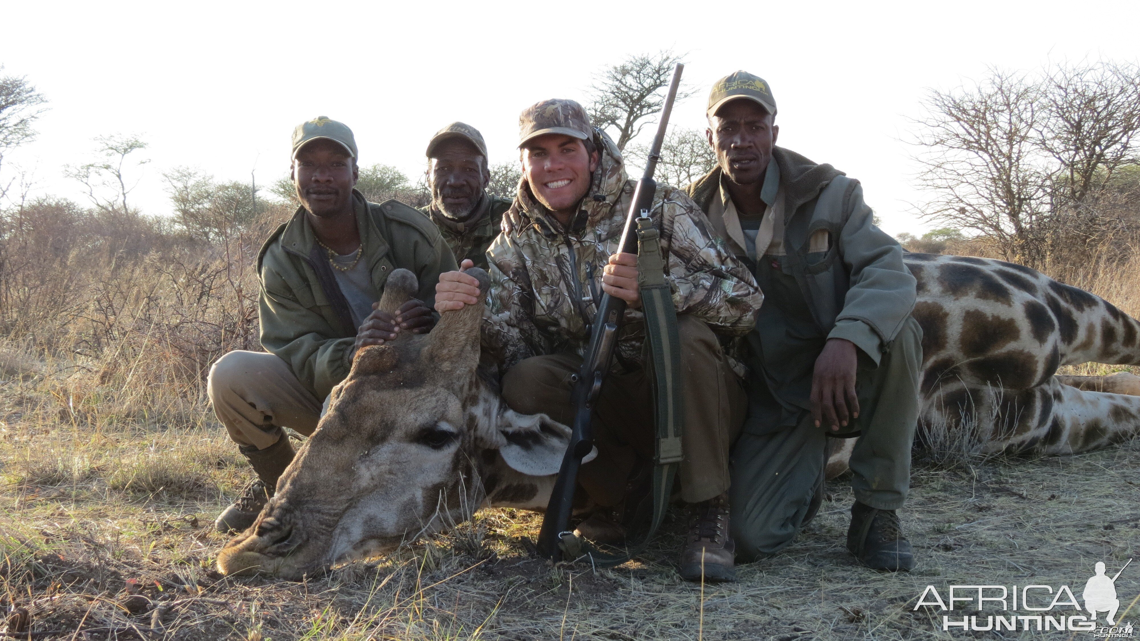 Giraffe hunted with Ozondjahe Hunting Safaris in Namibia