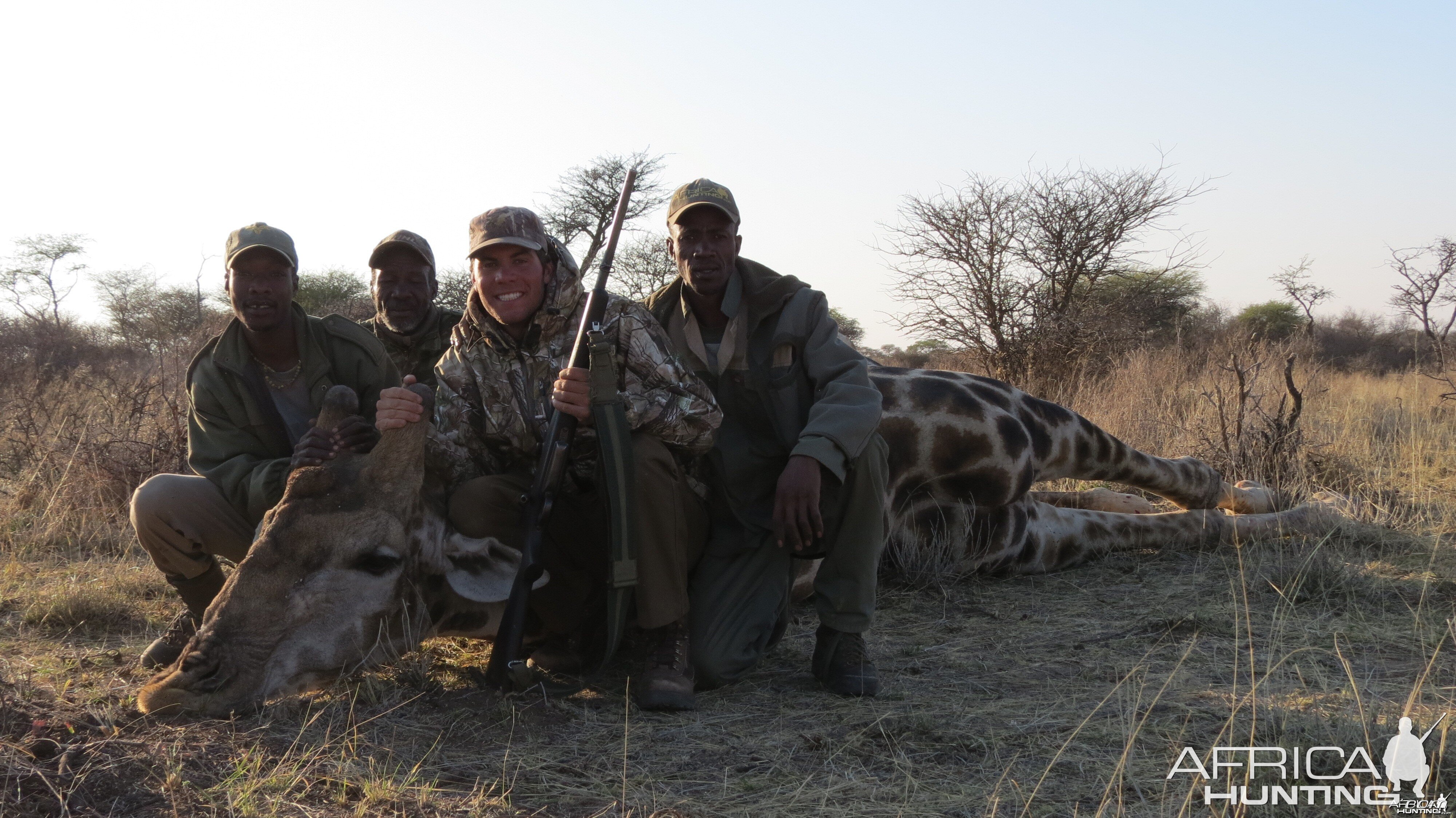 Giraffe hunted with Ozondjahe Hunting Safaris in Namibia