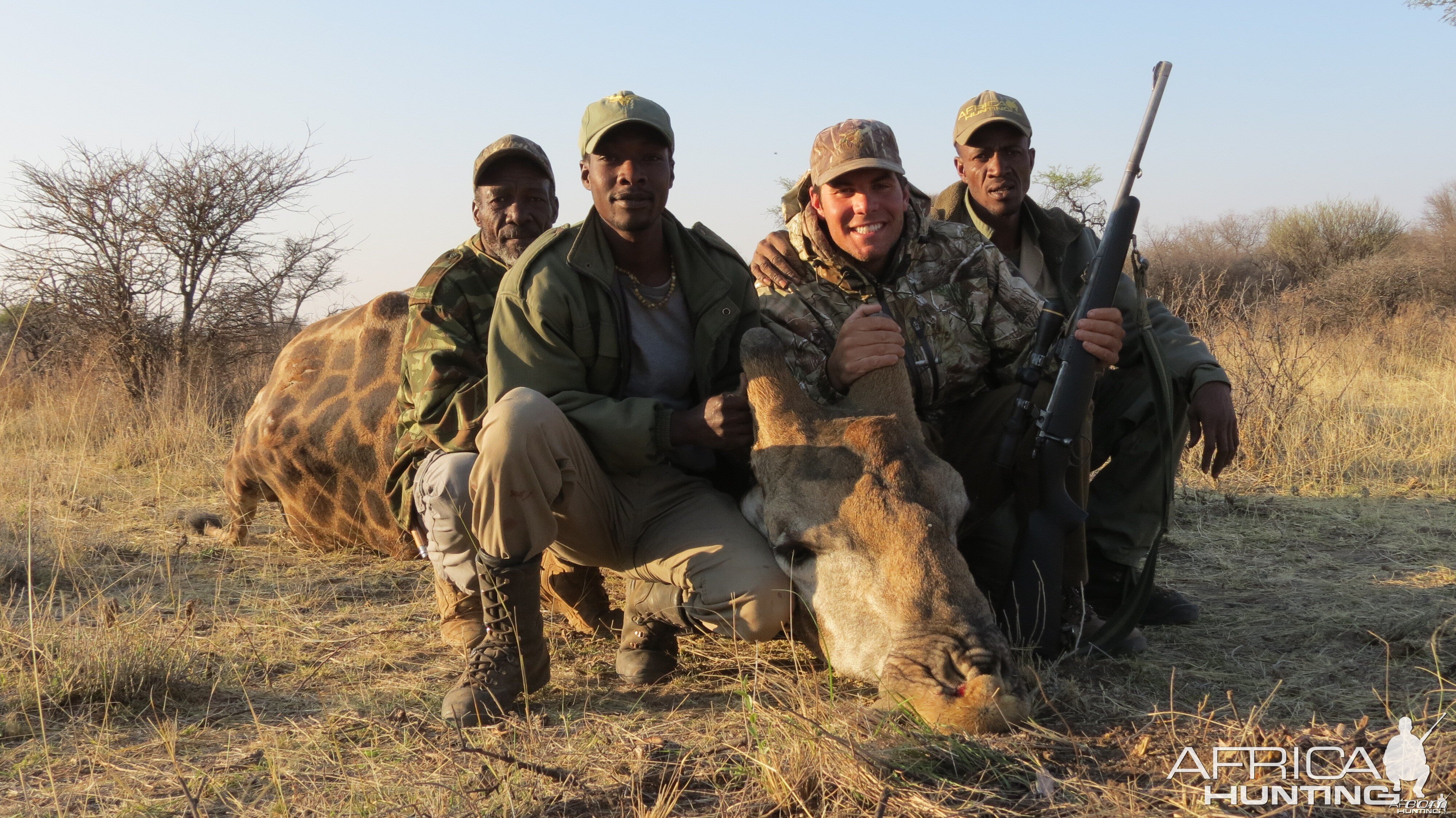 Giraffe hunted with Ozondjahe Hunting Safaris in Namibia