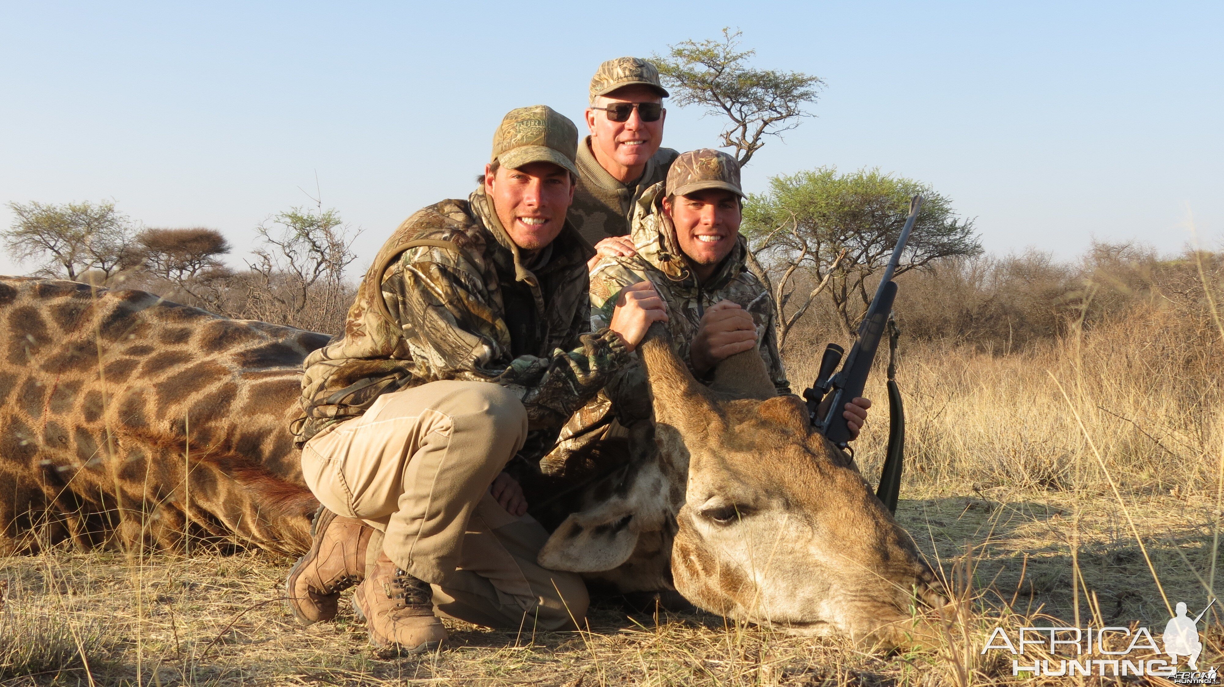 Giraffe hunted with Ozondjahe Hunting Safaris in Namibia