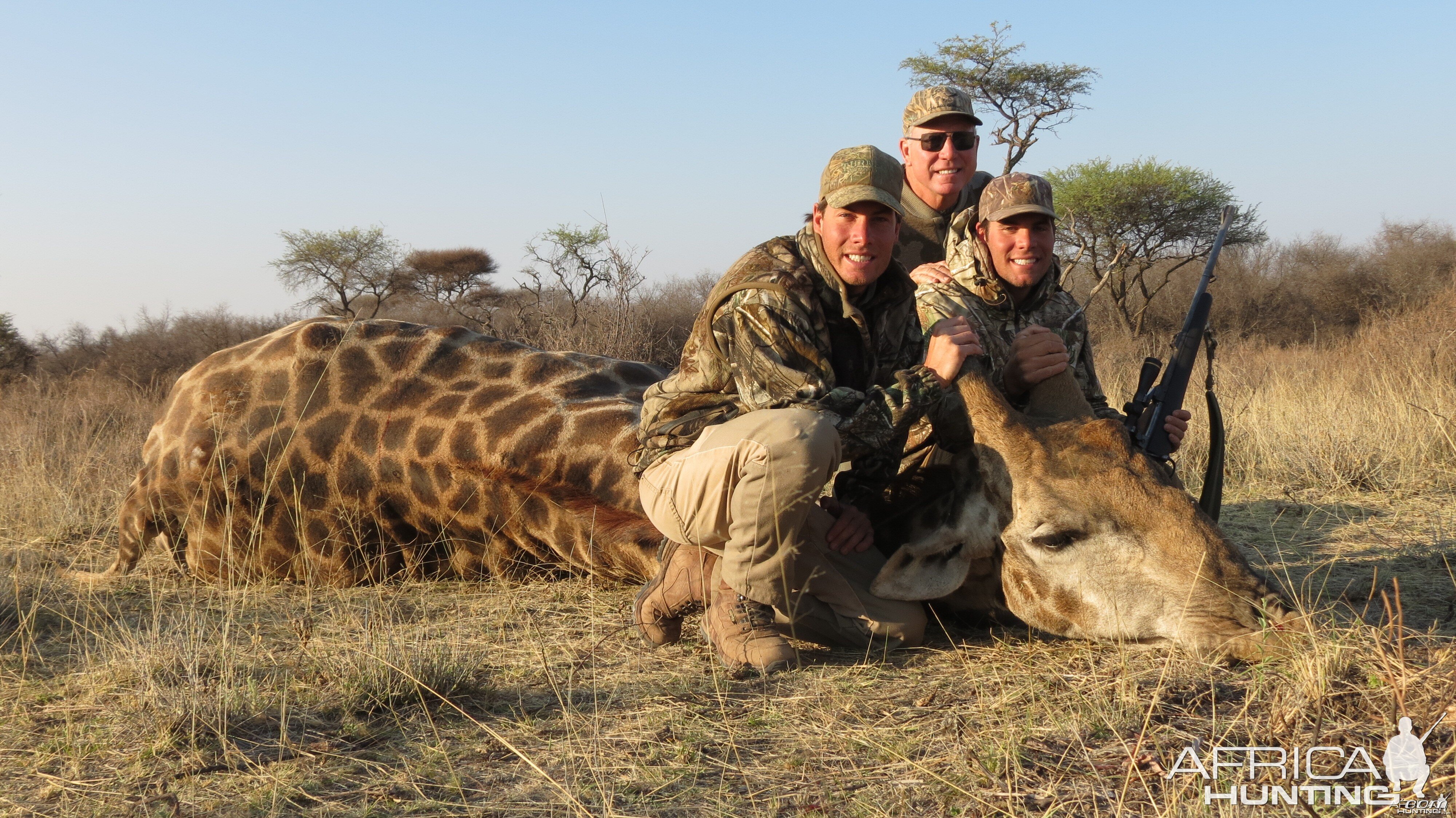 Giraffe hunted with Ozondjahe Hunting Safaris in Namibia