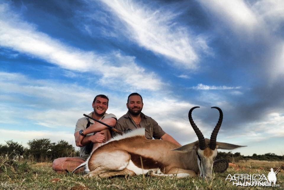 Good springbuck with client