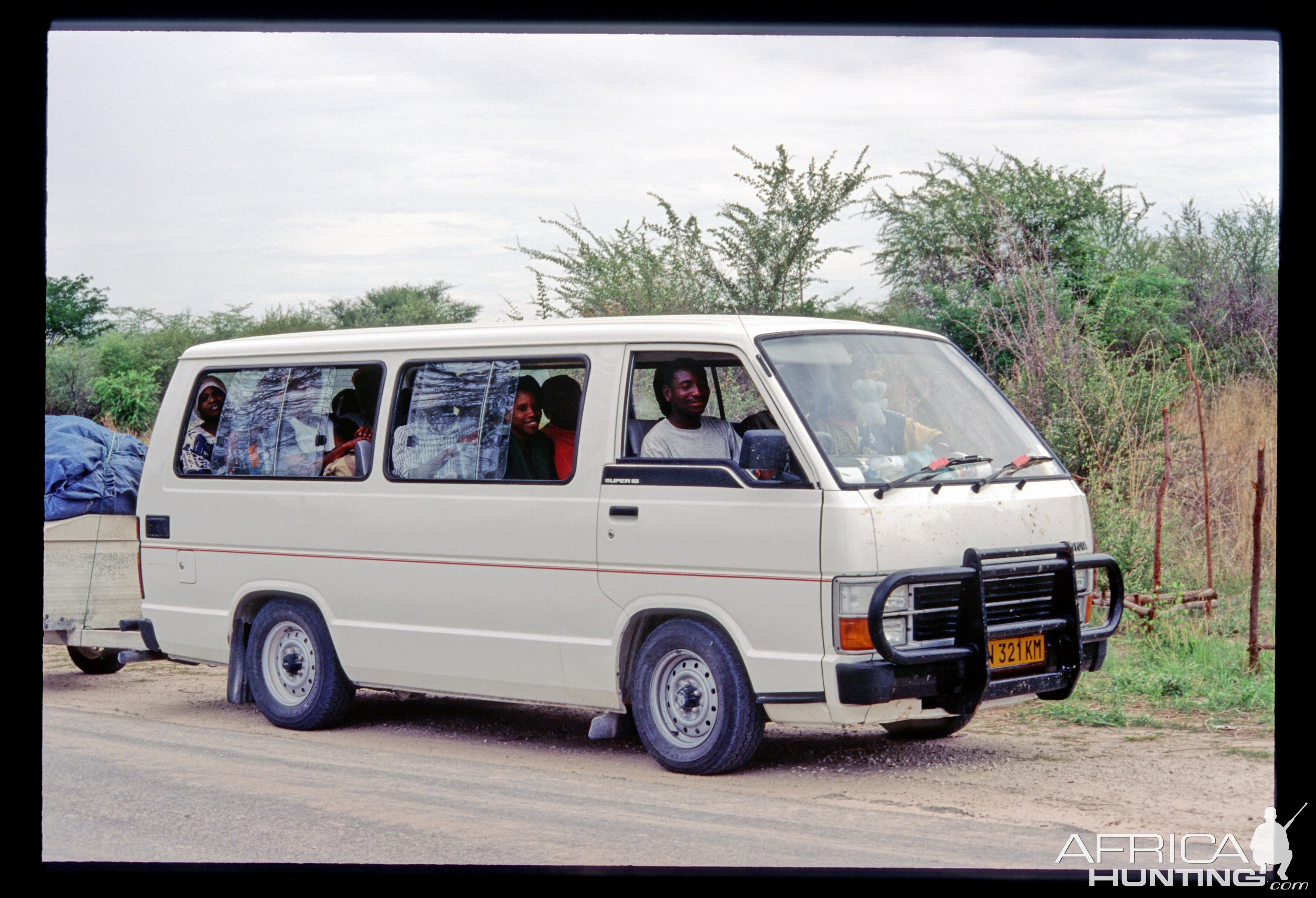 Goodbye to my friends on the mini-bus