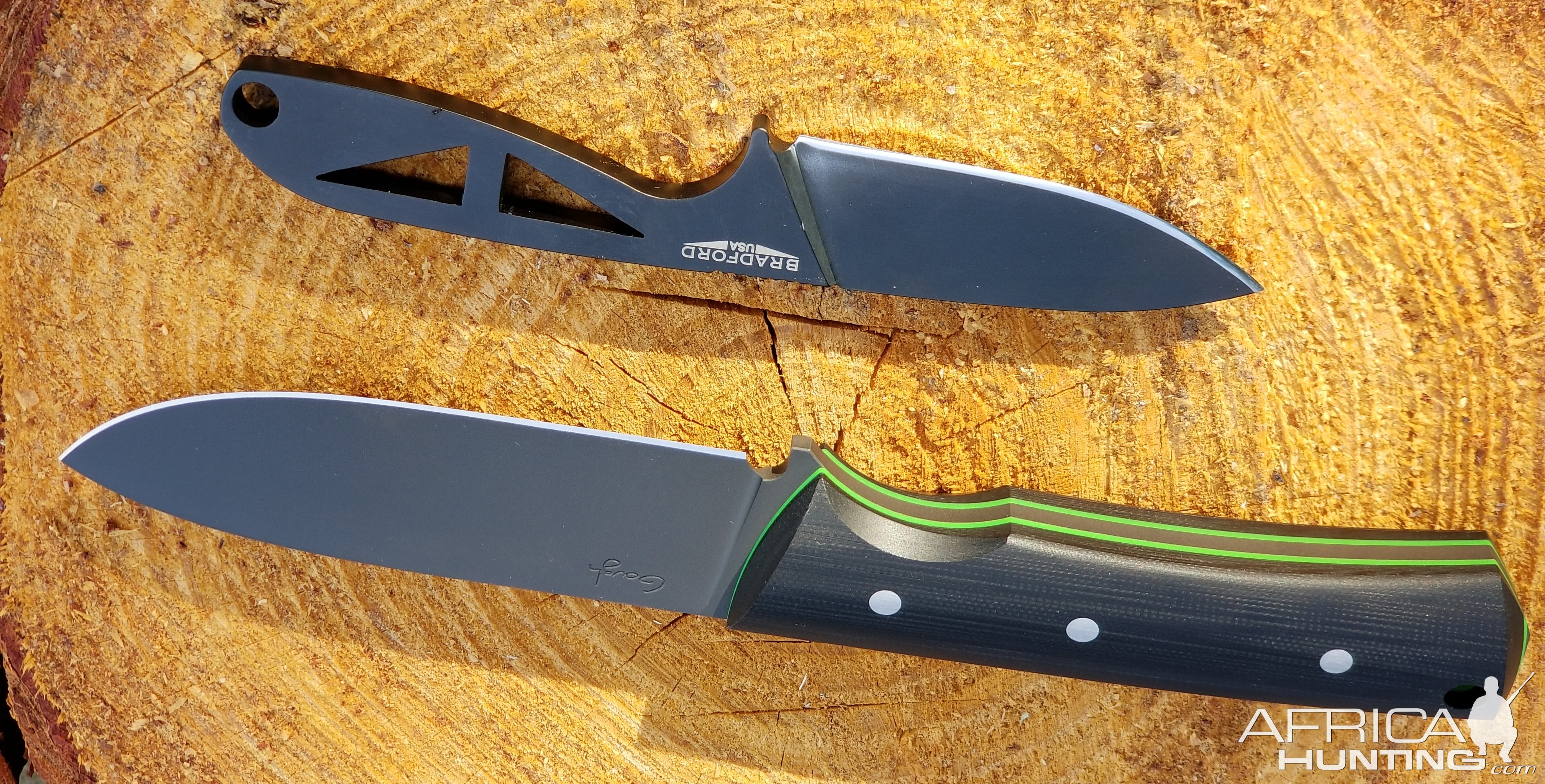 Gough Resolute MK3 & Bradford G-Necker Knives