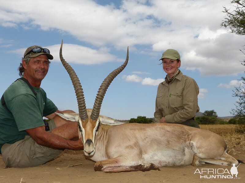 Grants Gazelle hunt with Wintershoek Johnny Vivier Safaris