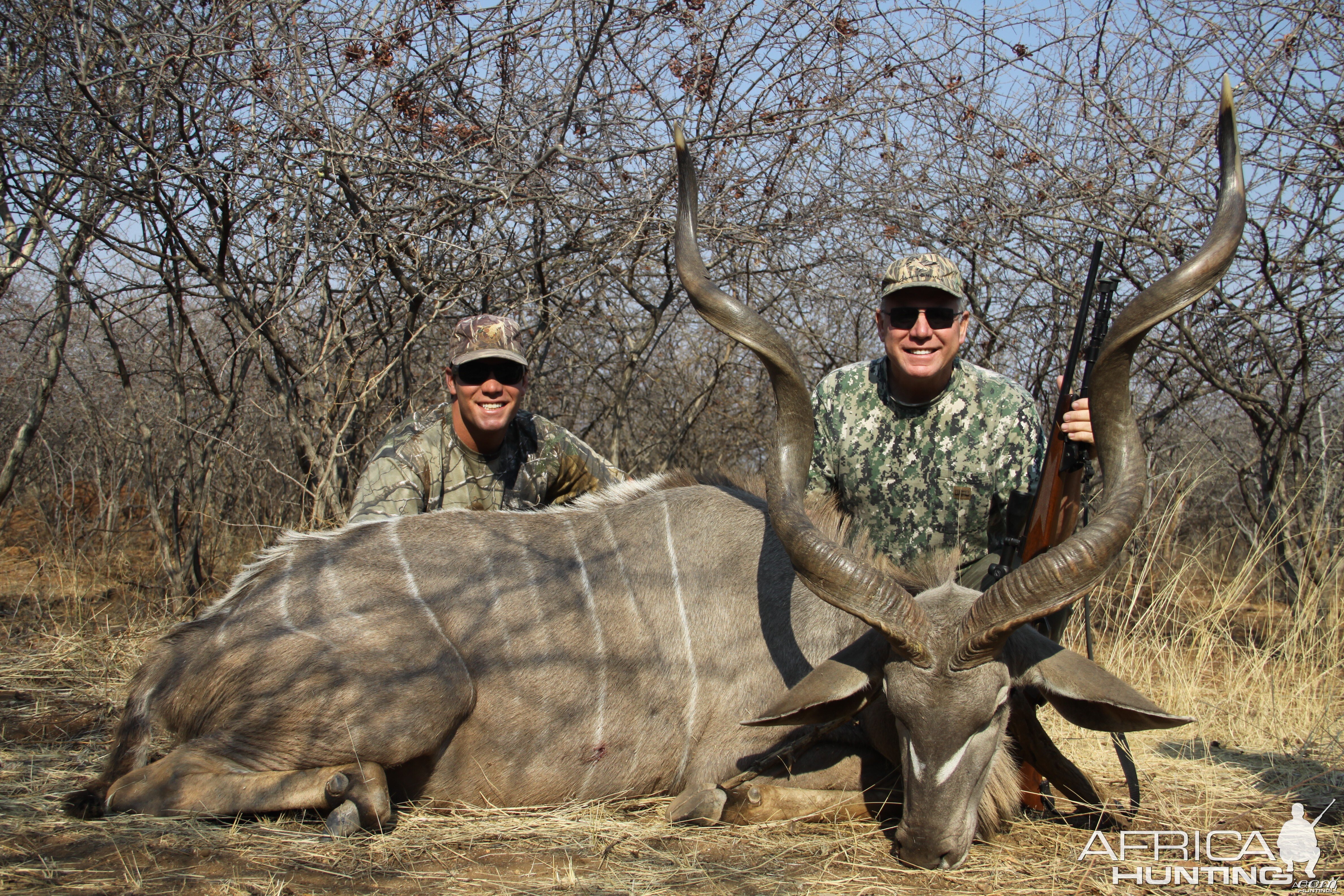 Greater Kudu hunted with Ozondjahe Hunting Safaris in Namibia