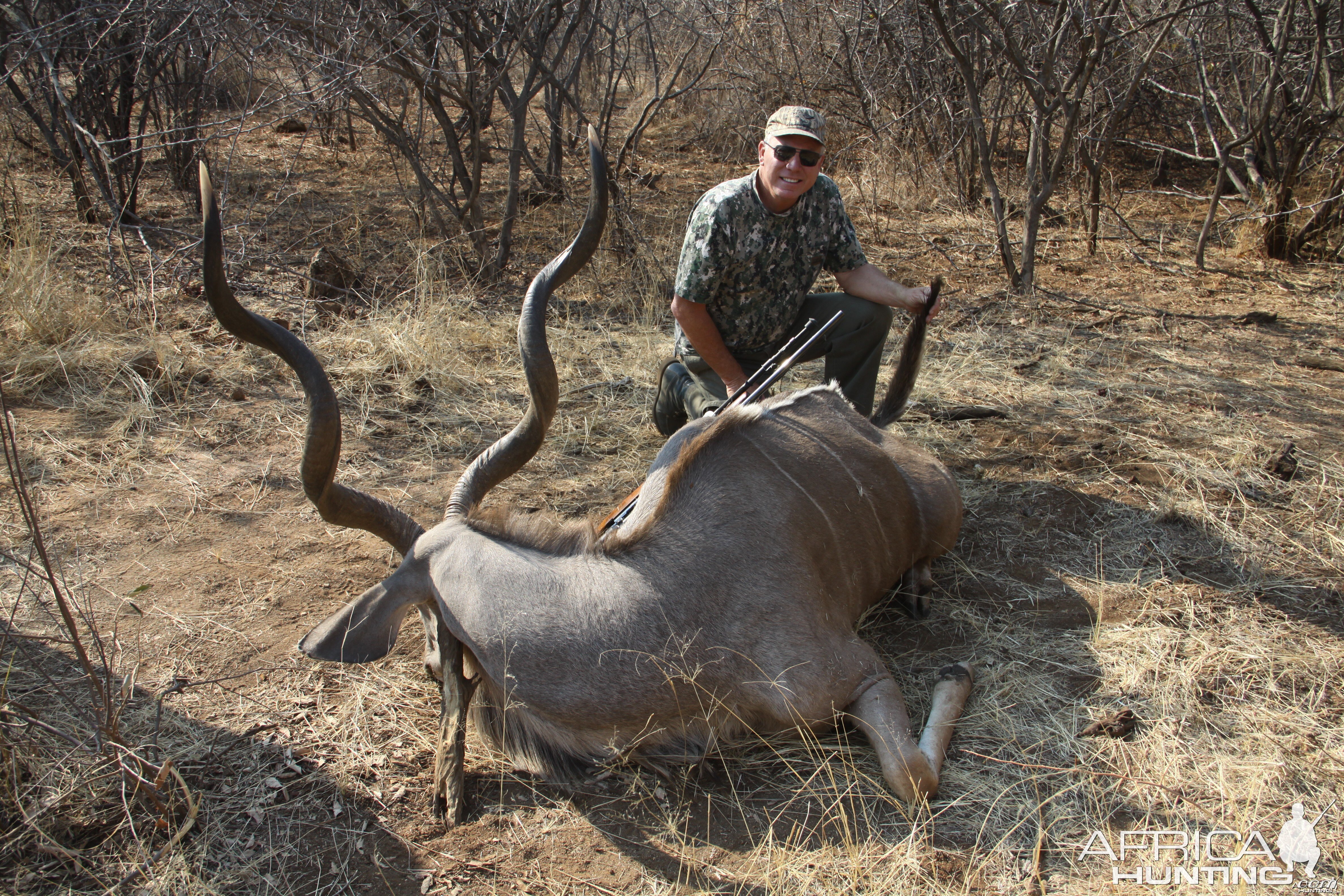 Greater Kudu hunted with Ozondjahe Hunting Safaris in Namibia