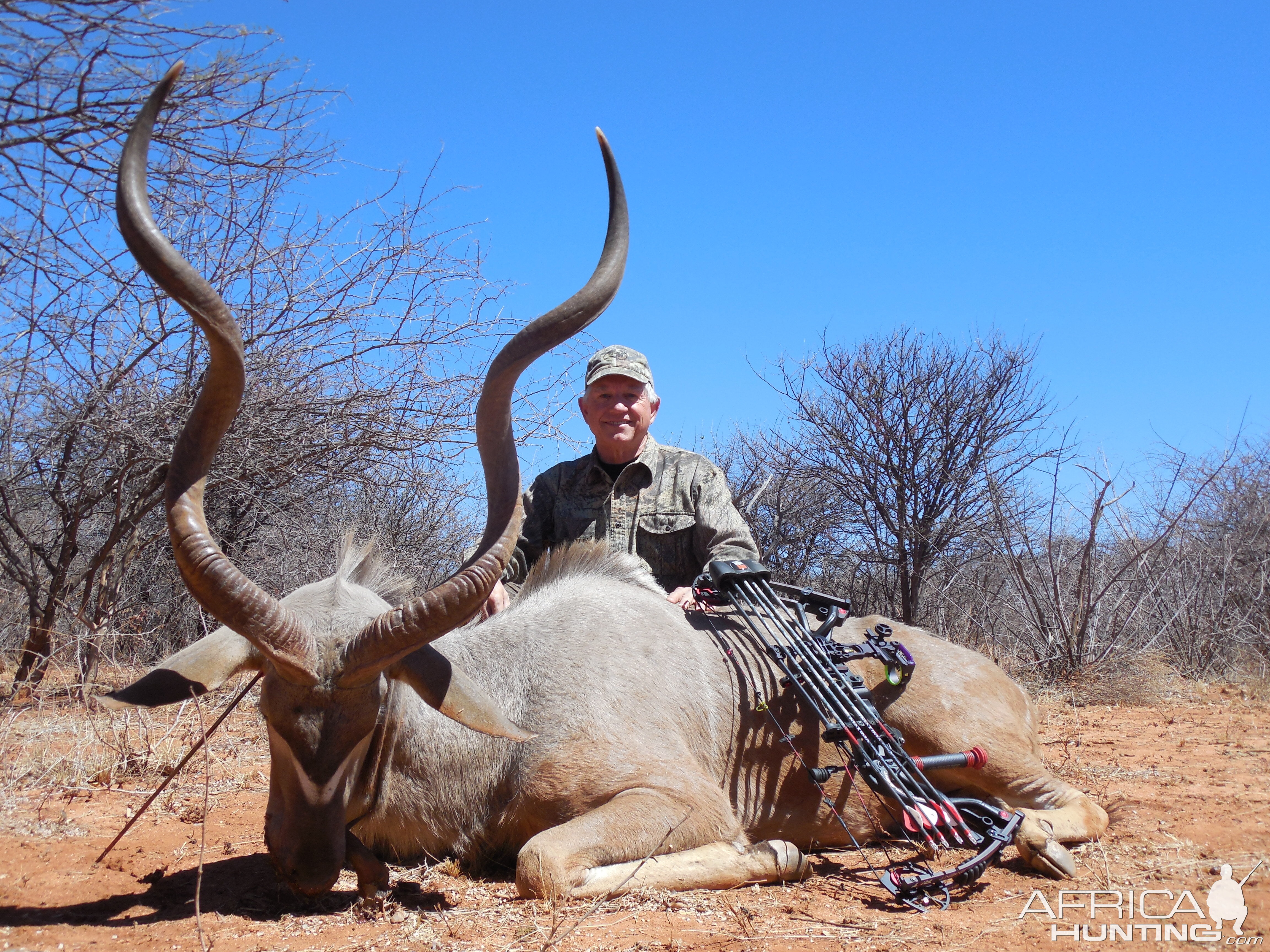 Greater Kudu hunted with Ozondjahe Hunting Safaris in Namibia