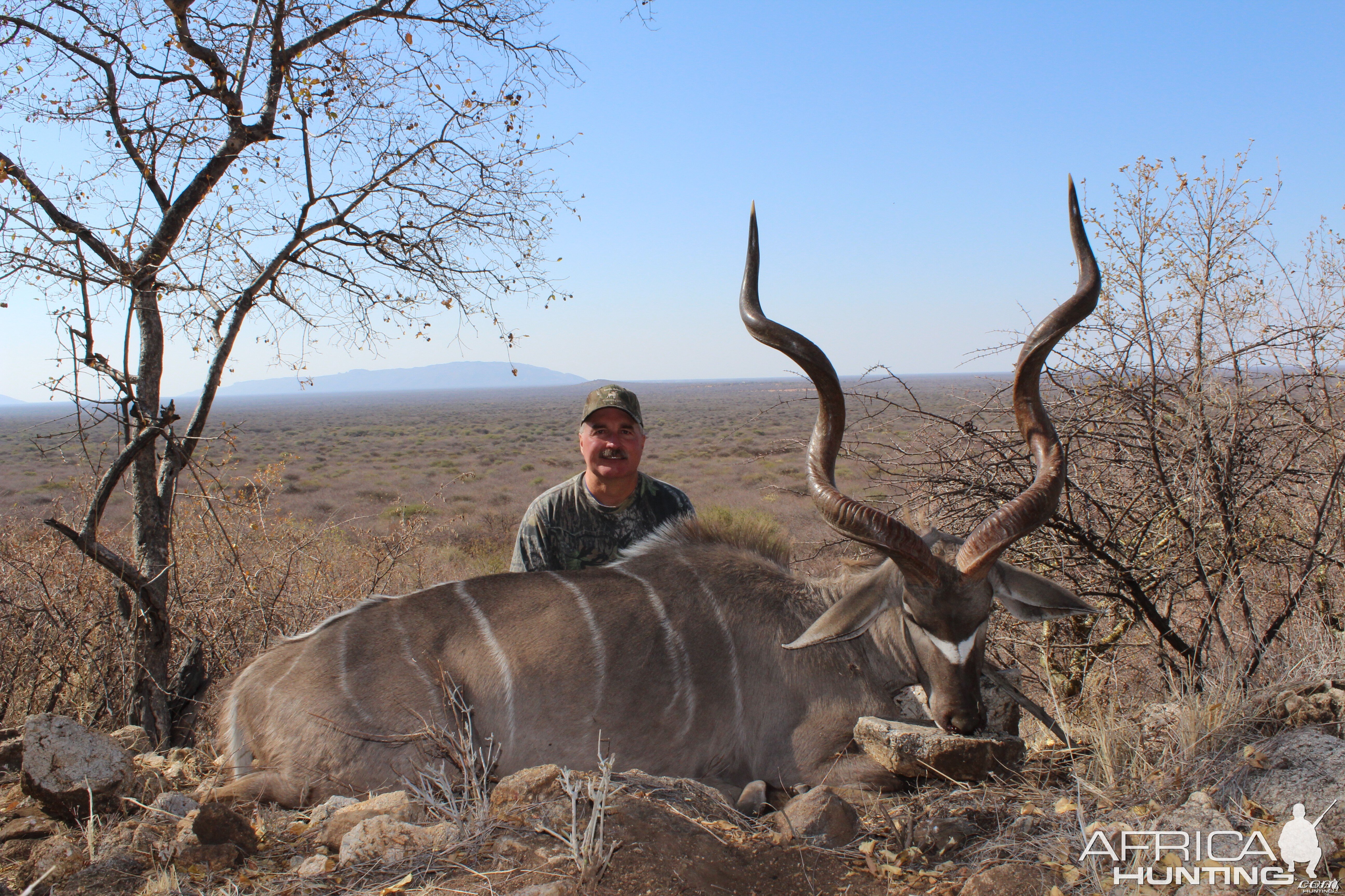 Greater Kudu hunted with Ozondjahe Hunting Safaris in Namibia