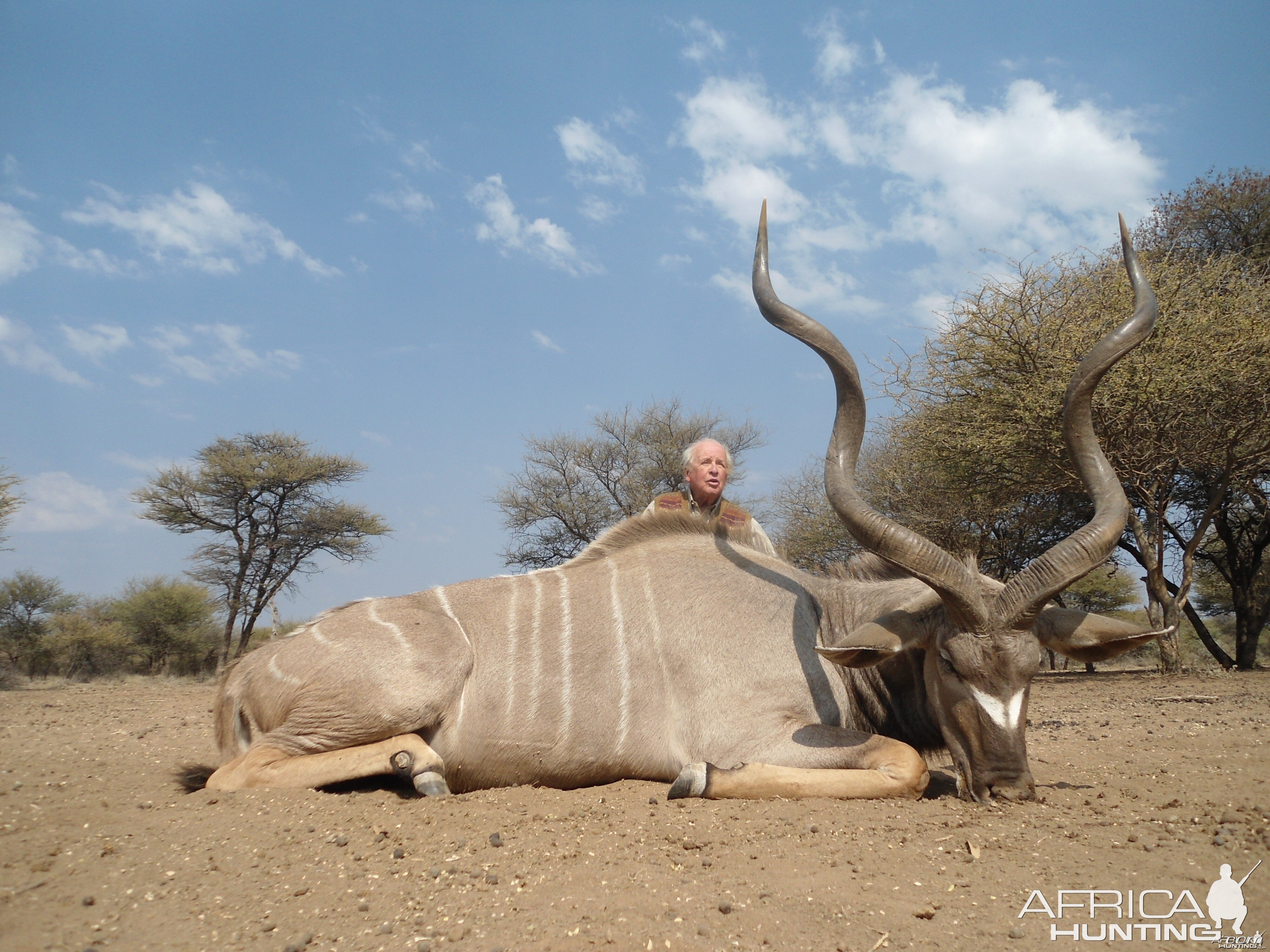 Greater Kudu hunted with Ozondjahe Hunting Safaris in Namibia