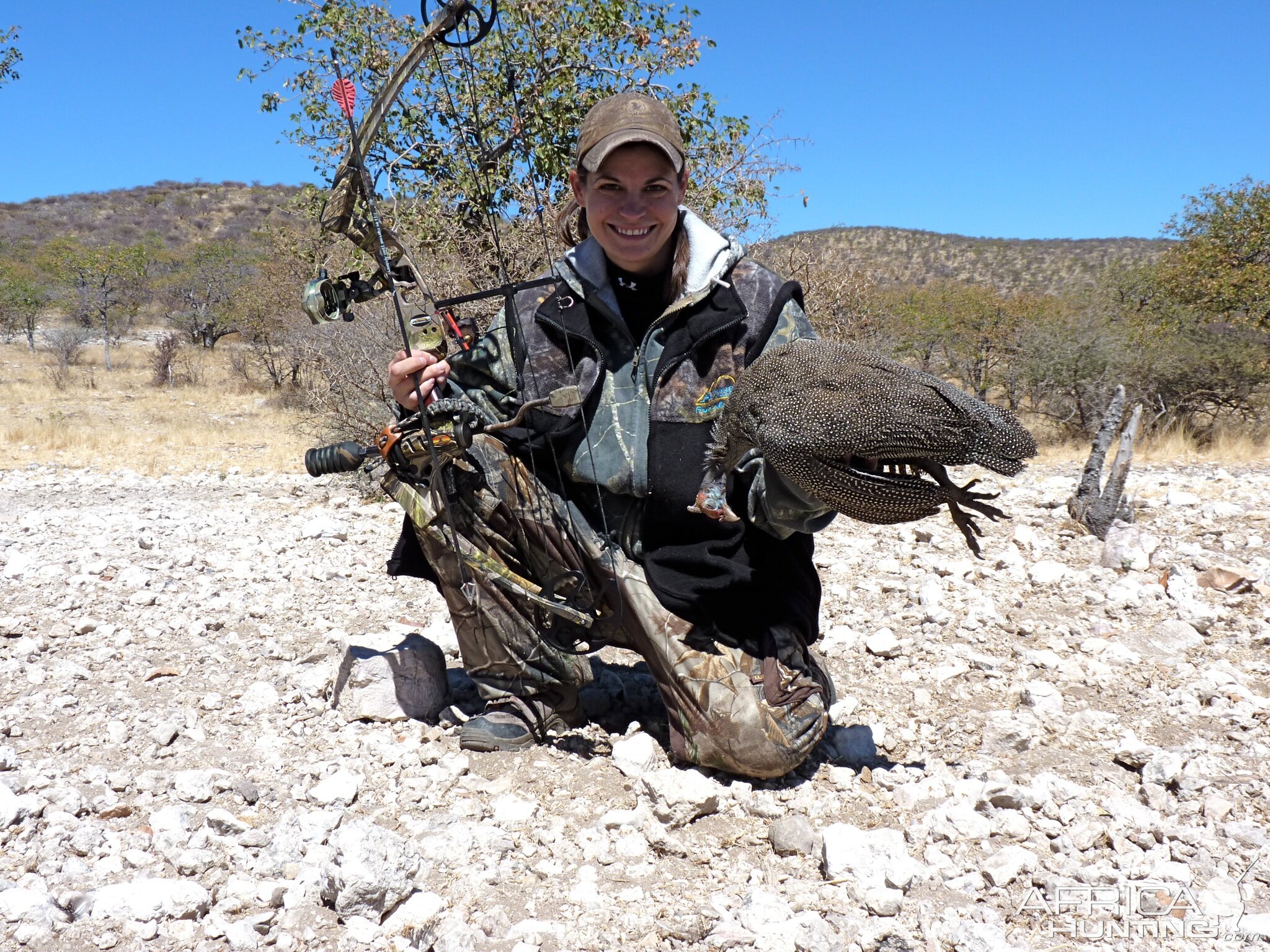 Guineafowl Bow Hunting Namibia