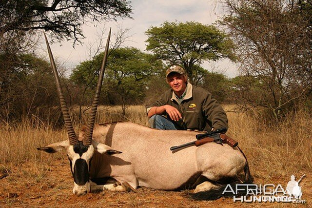 Hardus with my bull gemsbok, South Africa