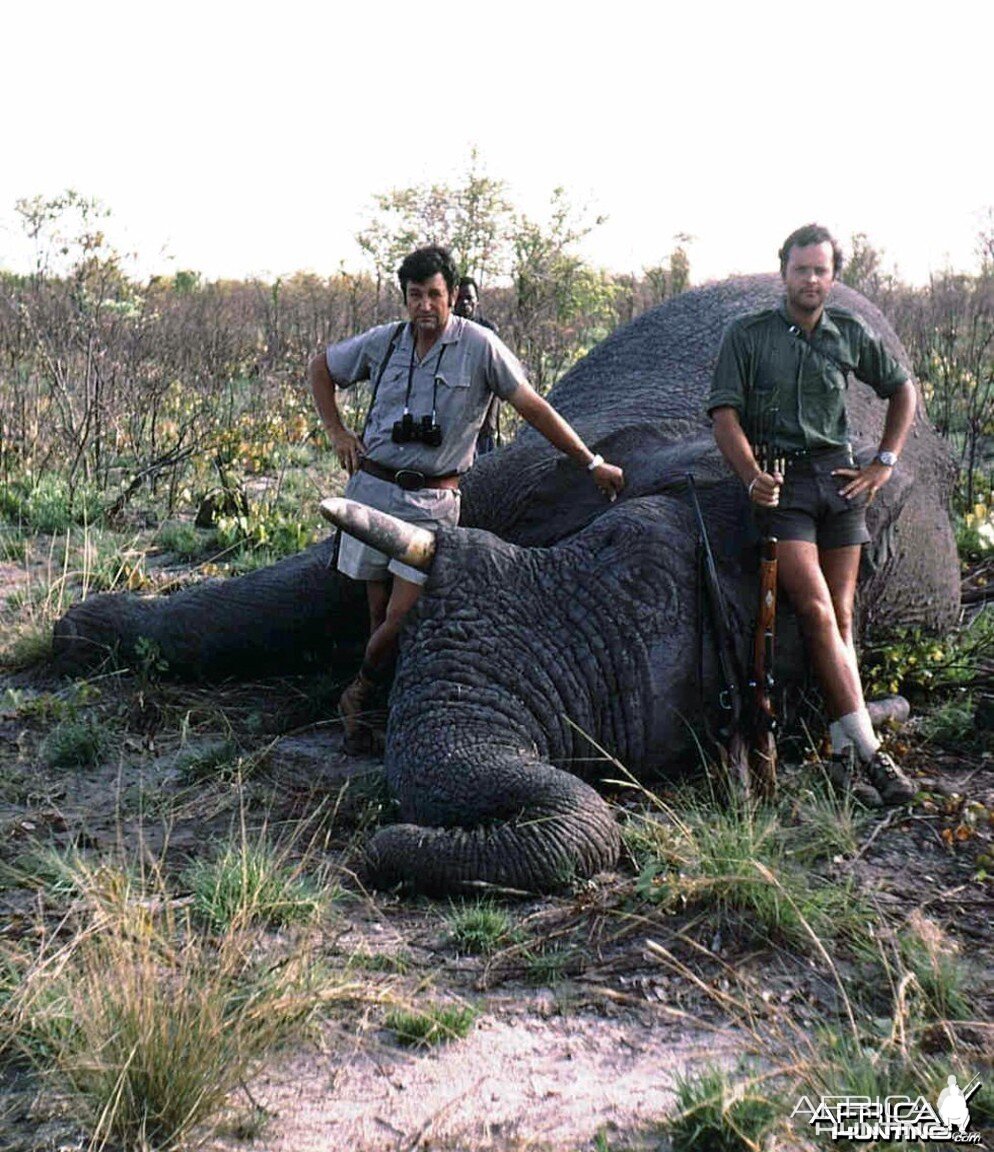 Harry Selby with elephant