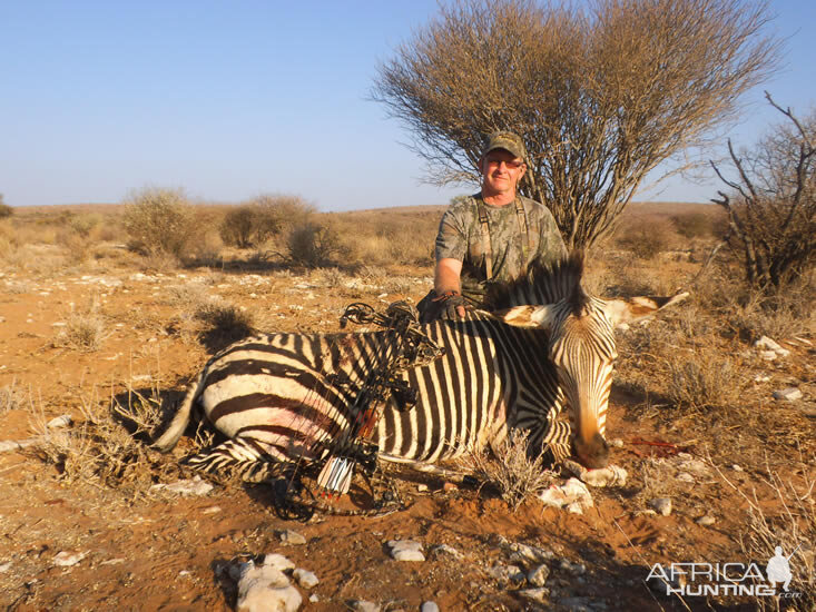 Hartmann's Mountain Zebra Namibia Bow Hunt