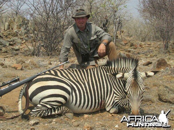 Hartmann's Zebra hunted at Westfalen Hunting Safaris Namibia