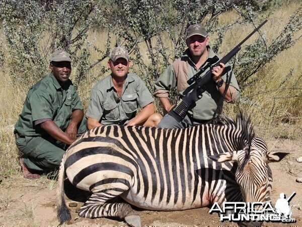 Hartmann's Zebra hunted at Westfalen Hunting Safaris Namibia