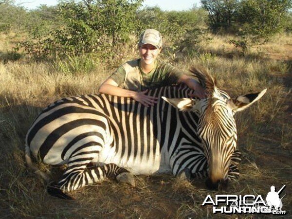 Hartmann's Zebra hunted at Westfalen Hunting Safaris Namibia