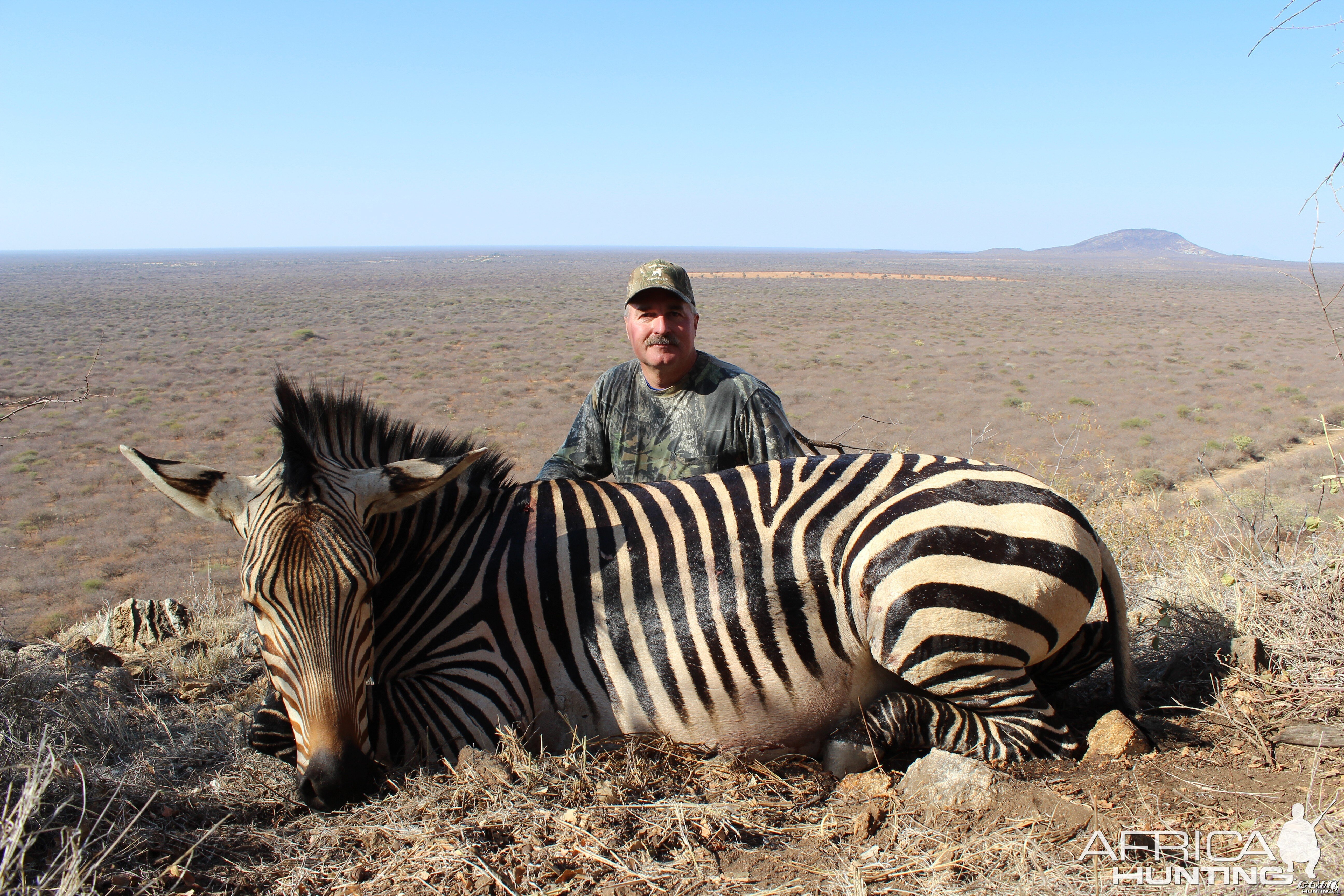 Hartmann's Zebra hunted with Ozondjahe Hunting Safaris in Namibia