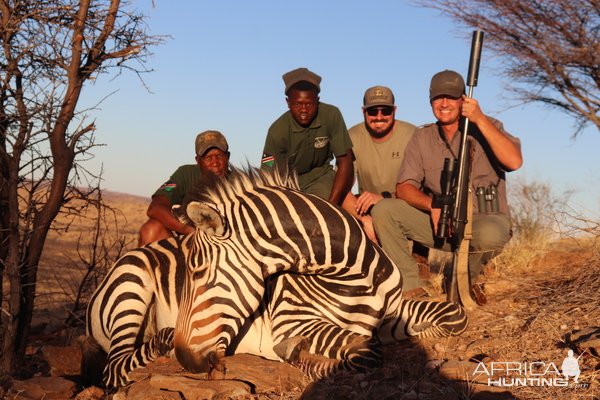 Hartmann's Zebra Hunting Namibia