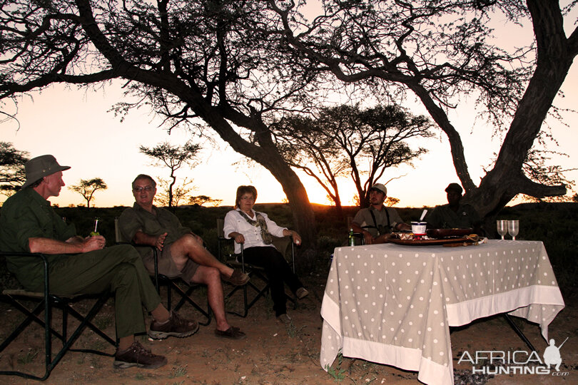 Having snacks & Sundowner Namibia