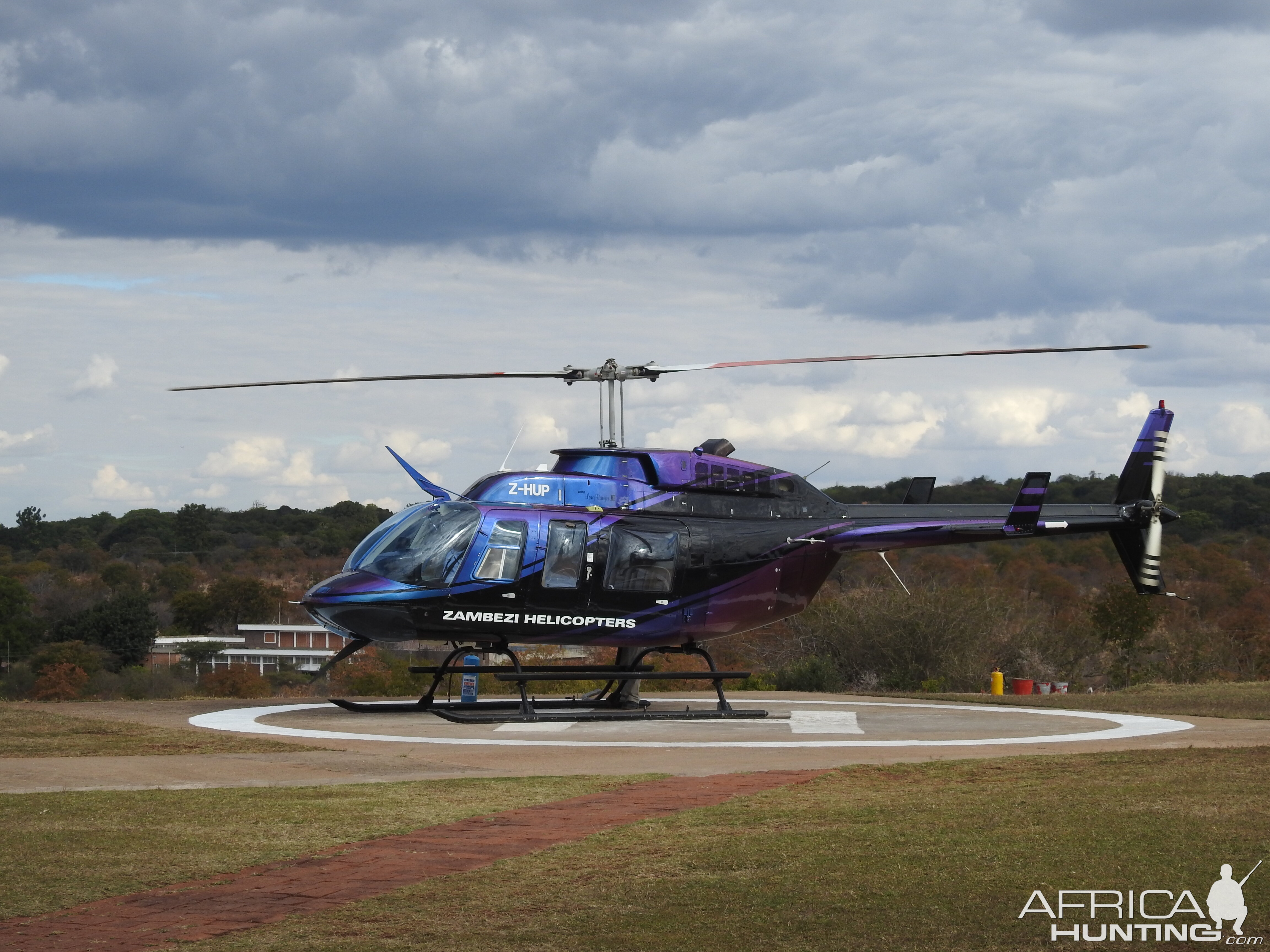 Helicopter Flight over the Zambezi