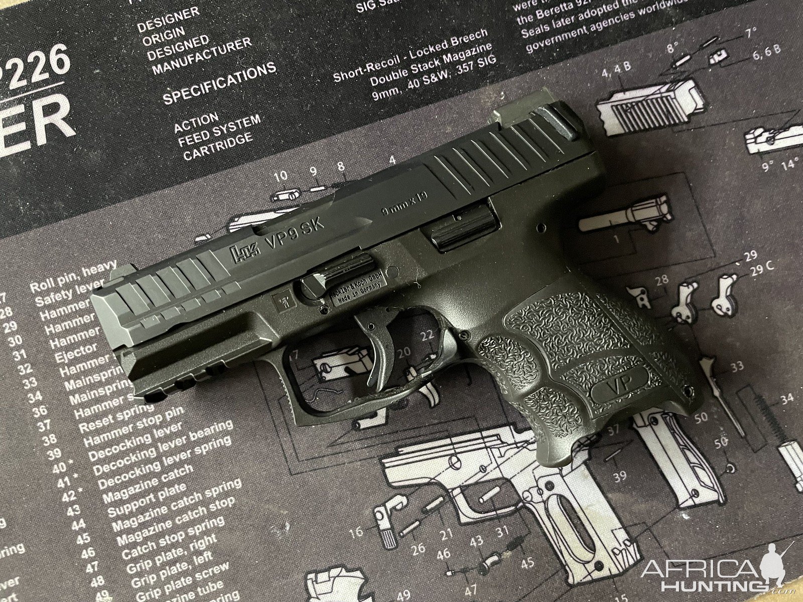 HK VP9SK 9MM Handgun