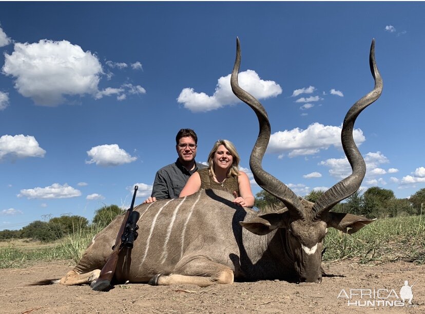 Hunt 58 1/2" Inch Kudu in South Africa